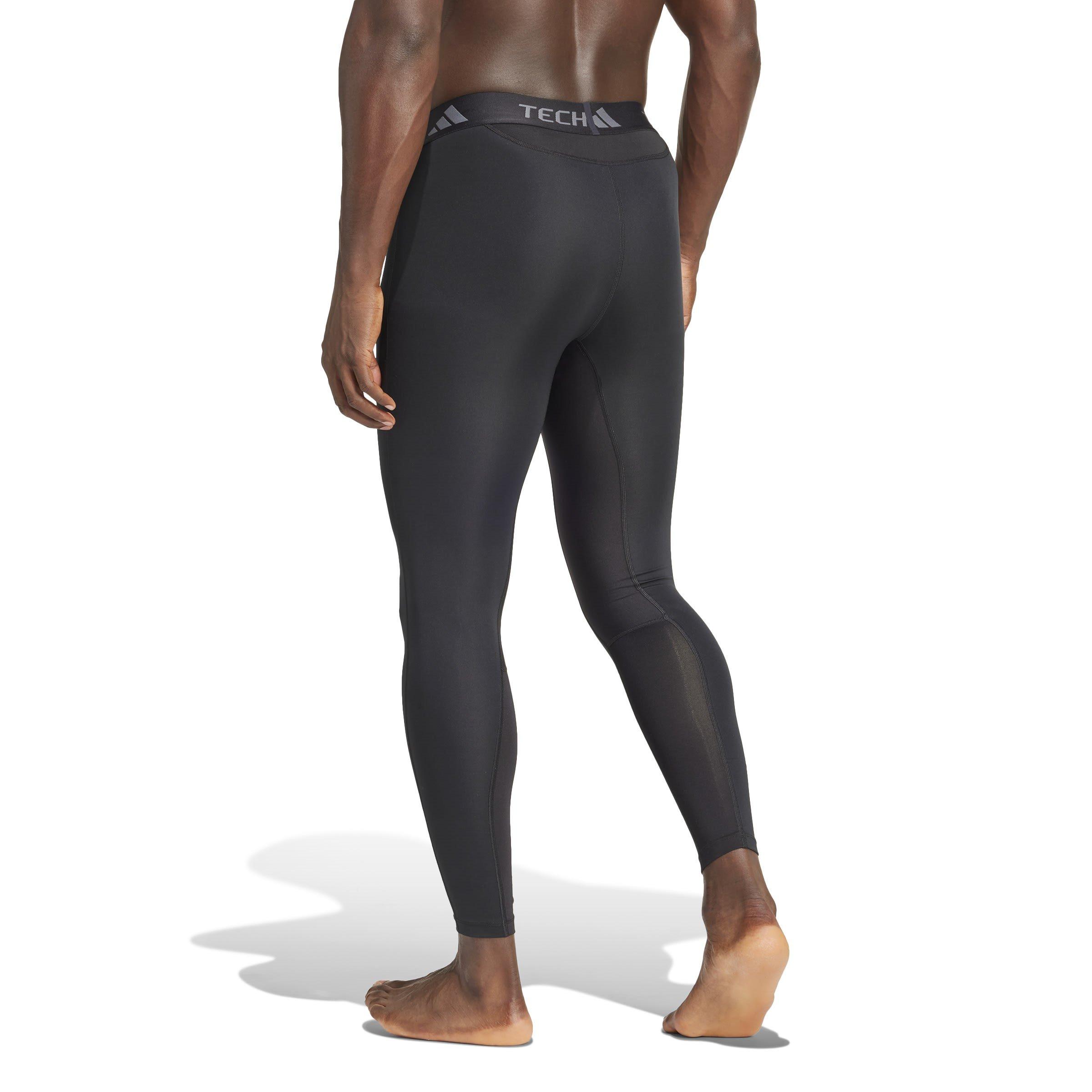 Black - adidas - TECHFIT Mens Compression Training Long Tights - 3
