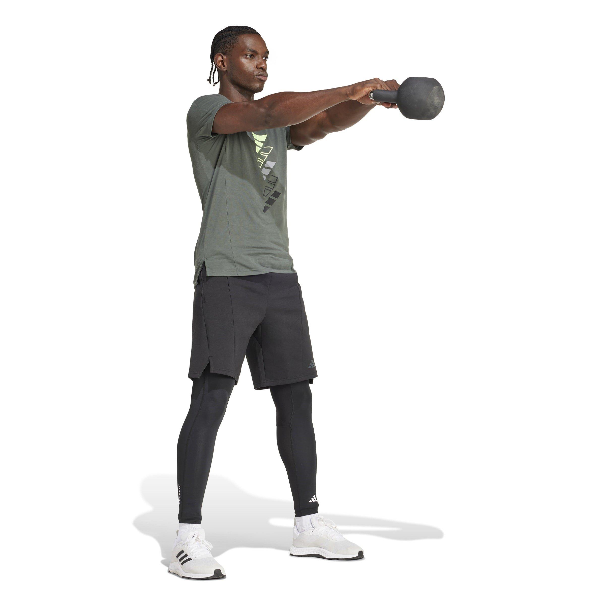 Black - adidas - TECHFIT Mens Compression Training Long Tights - 4