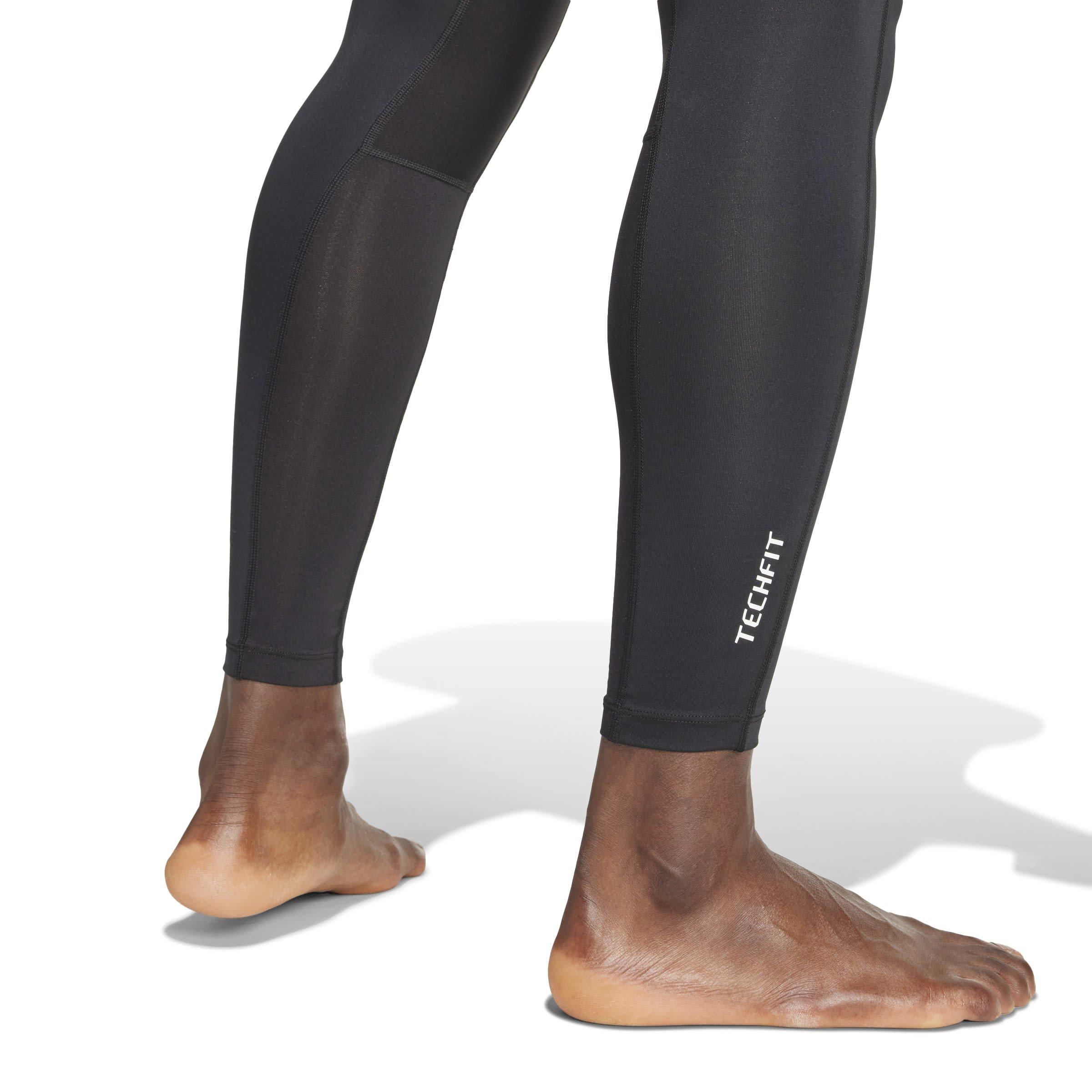 Black - adidas - TECHFIT Mens Compression Training Long Tights - 6