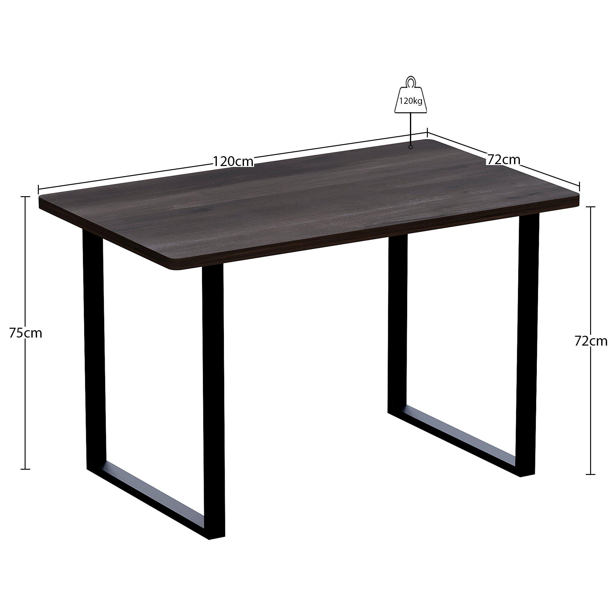 Walnut - Lassic - Vida Designs Gaming Desk With U Shape Legs - 2