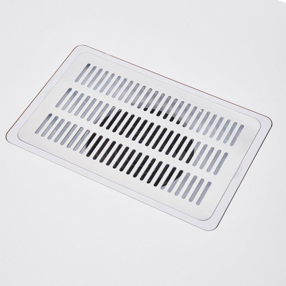 White - SHEONLY - Rolling Manicure Table with Charge & Dust Collect - 7