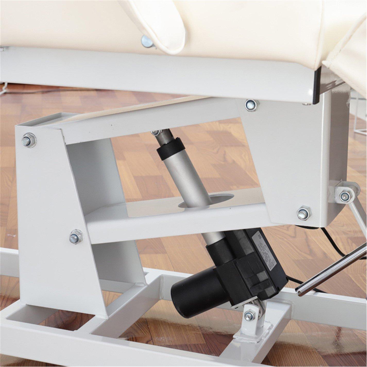 White - SHEONLY - Adjustable Facial Bed with Electric Height Lift - 7