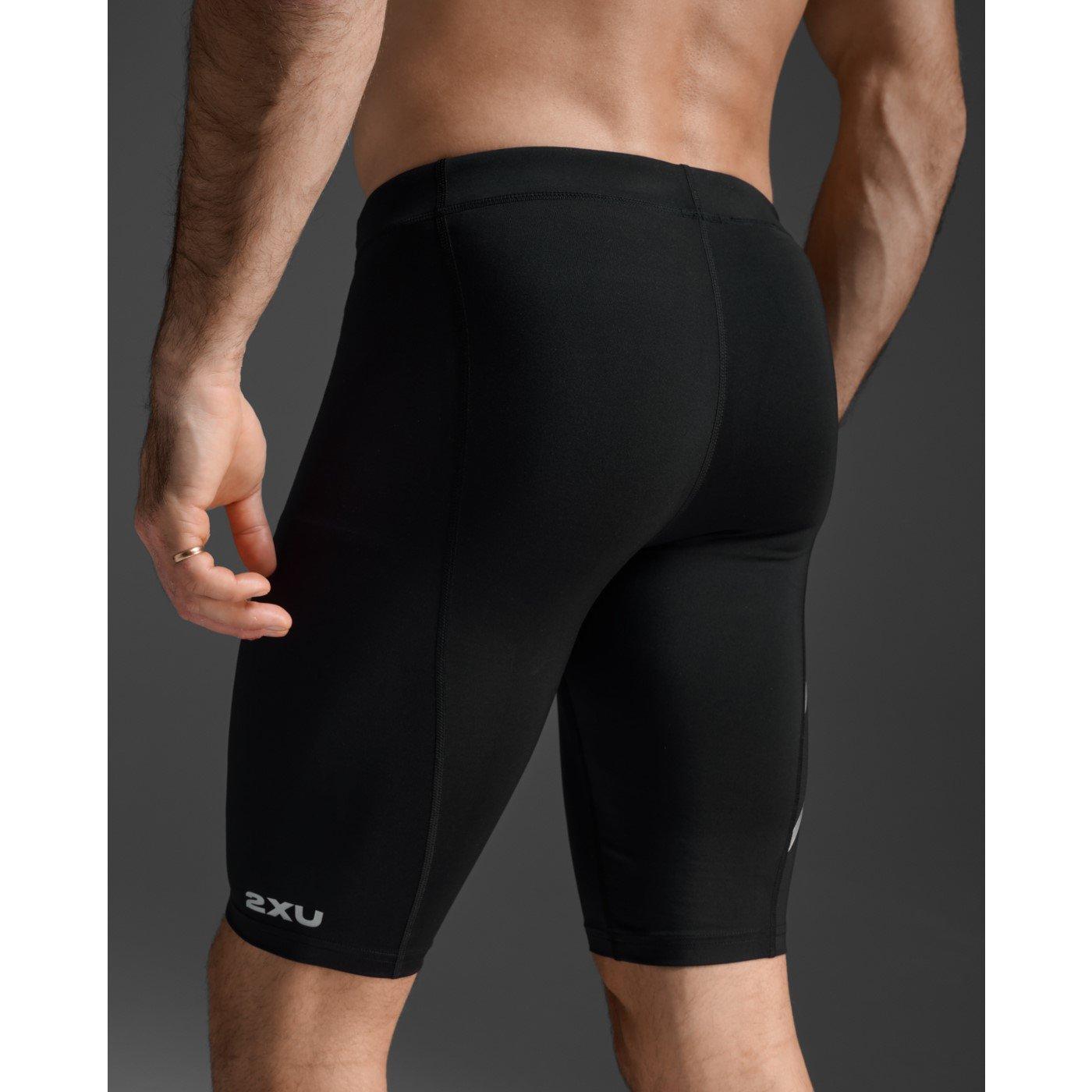 Black/Silver - 2XU - Core Compression Shorts Mens - 5