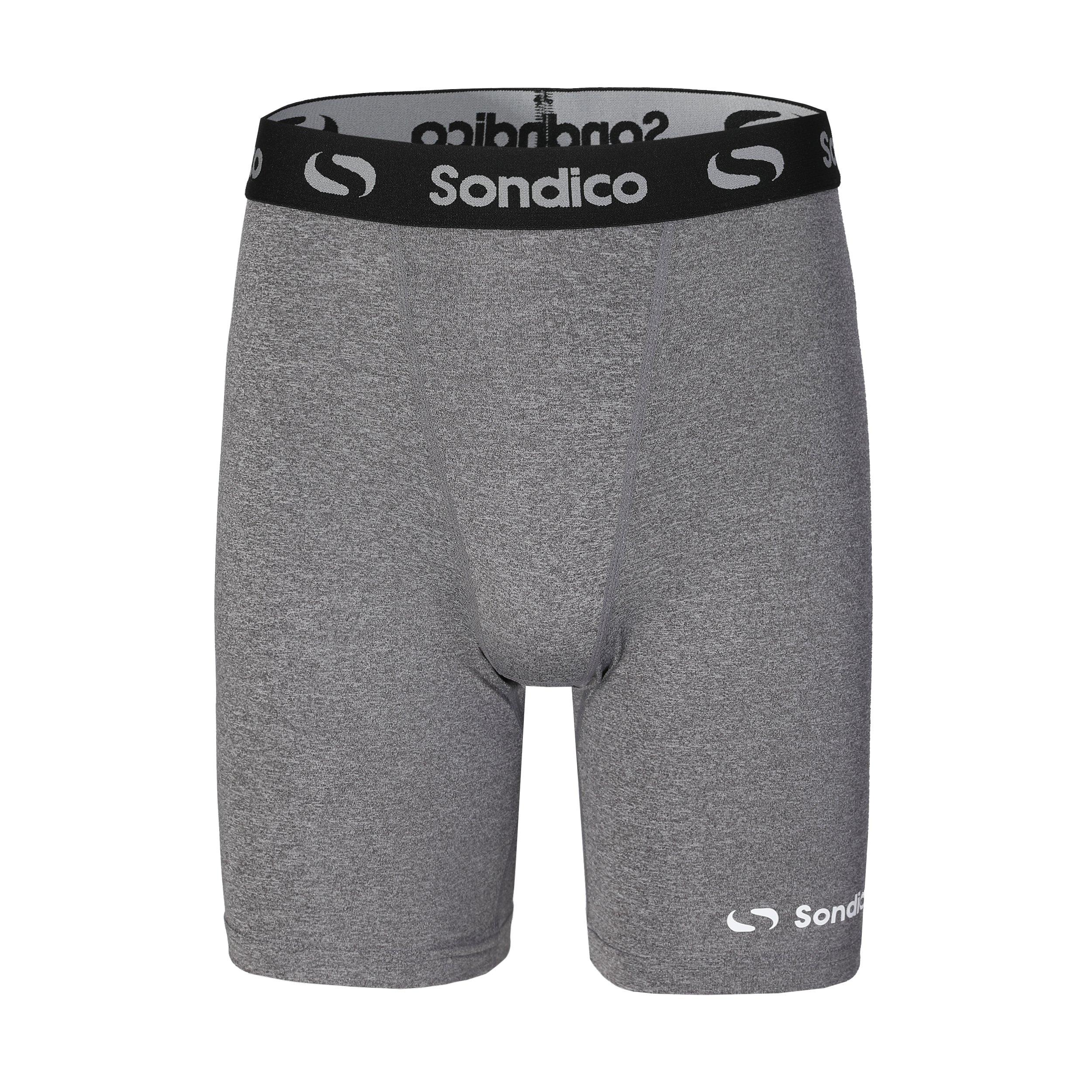 Grey Marl - Sondico - Core 6 Base Layer Shorts Mens - 1