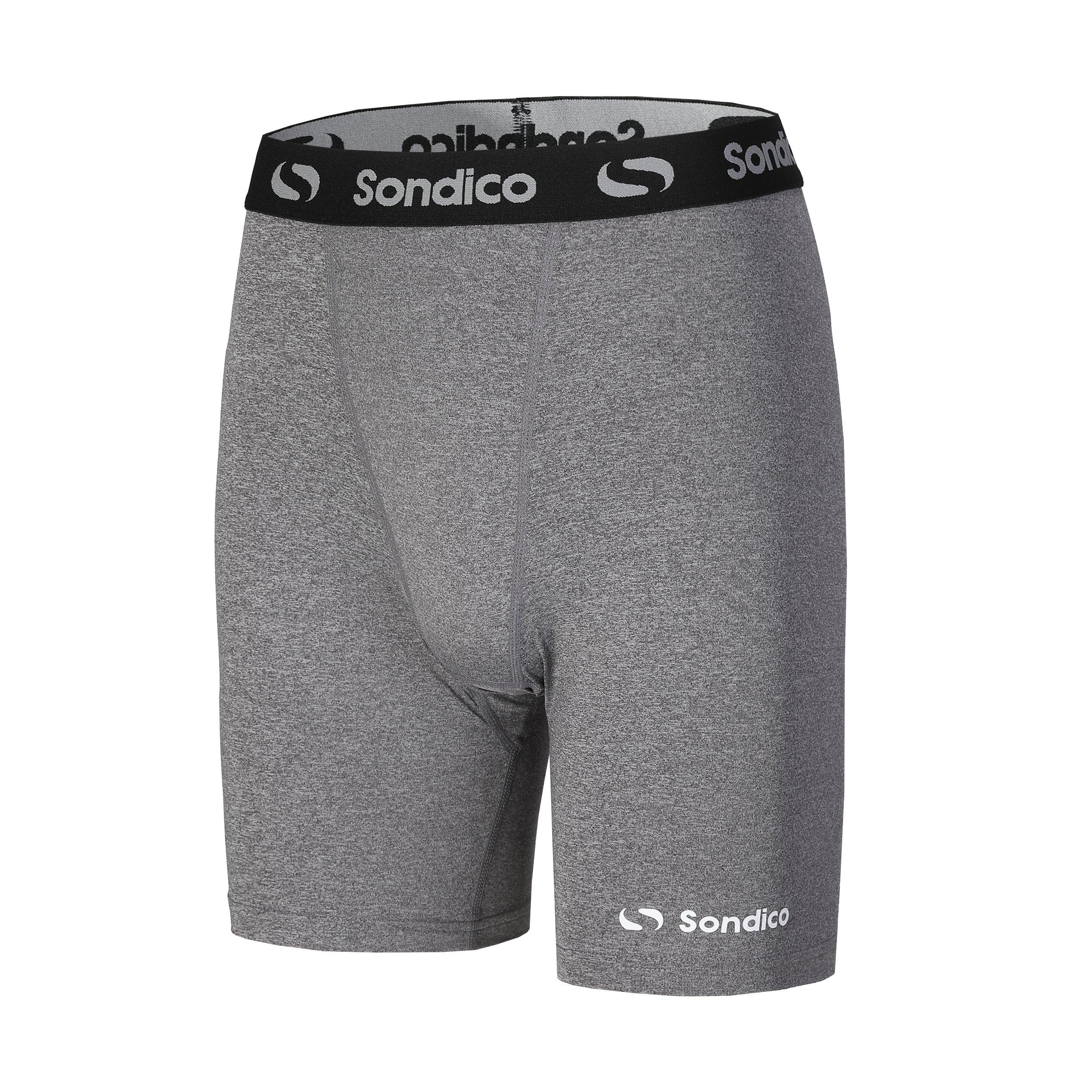 Grau meliert - Sondico - Core 6 Base Layer Shorts Mens - 4