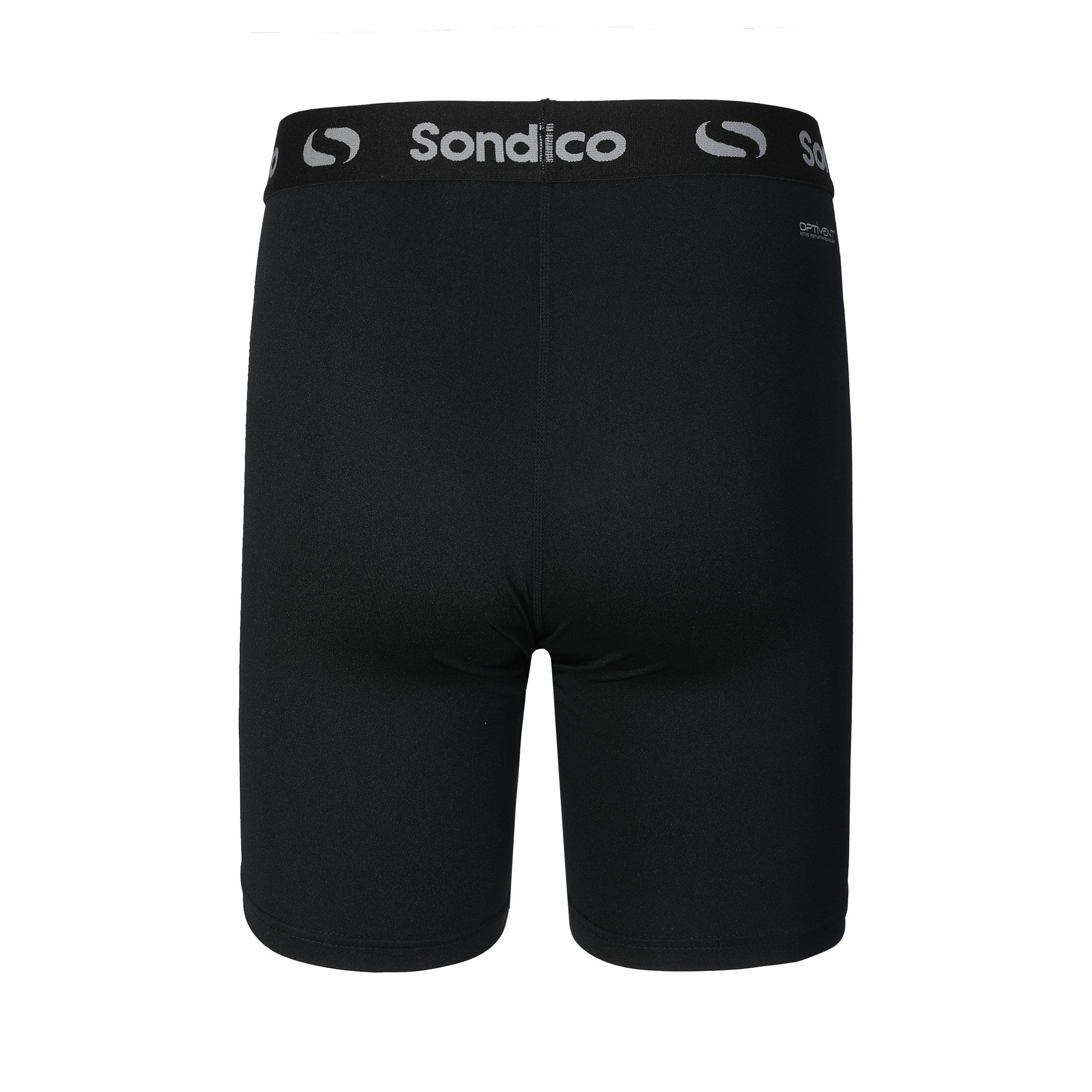 Black - Sondico - Core 6 Base Layer Shorts Mens - 2