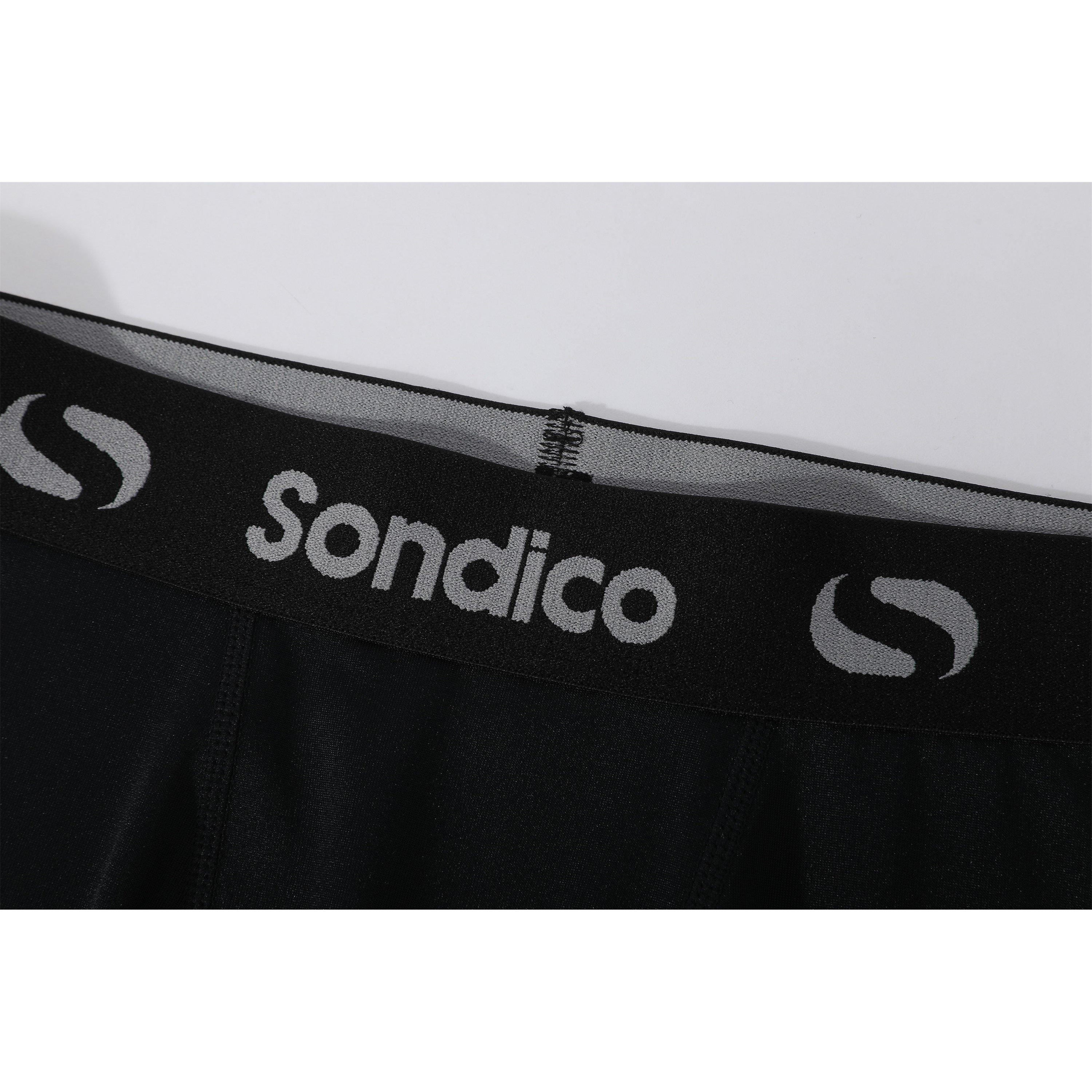 Black - Sondico - Core 6 Base Layer Shorts Mens - 5