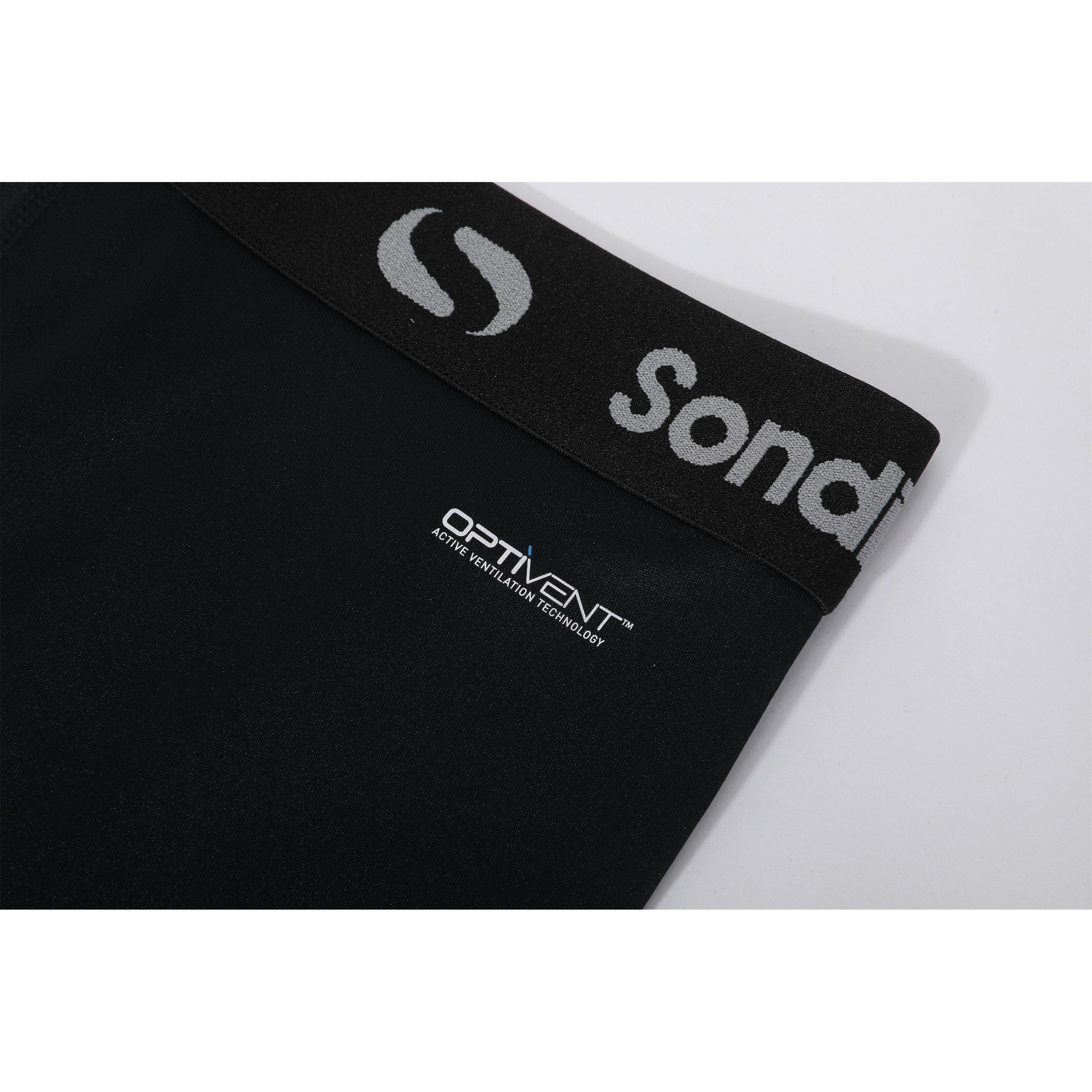 Black - Sondico - Core 6 Base Layer Shorts Mens - 6