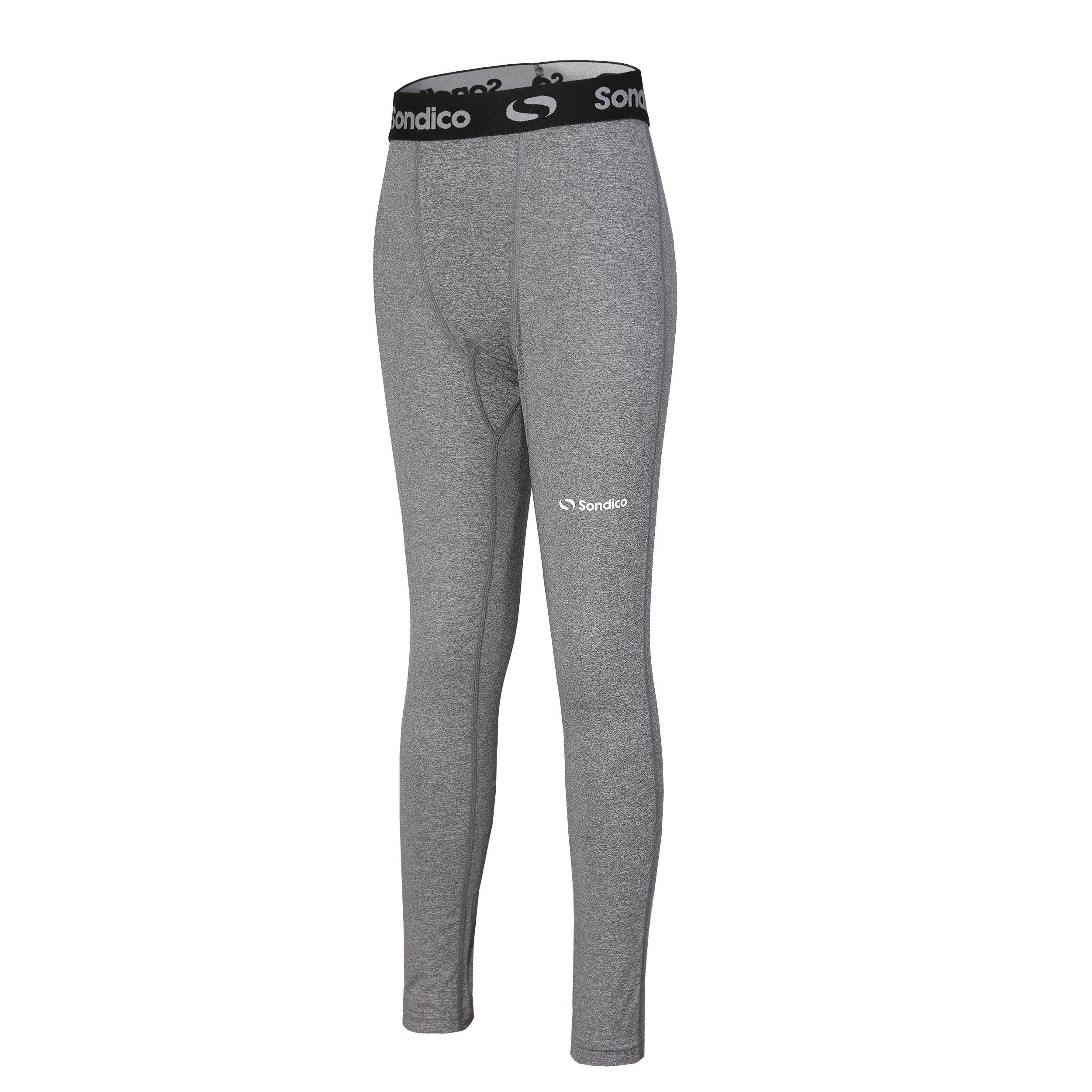 Grey Marl - Sondico - Core Baselayer Tights Juniors - 3
