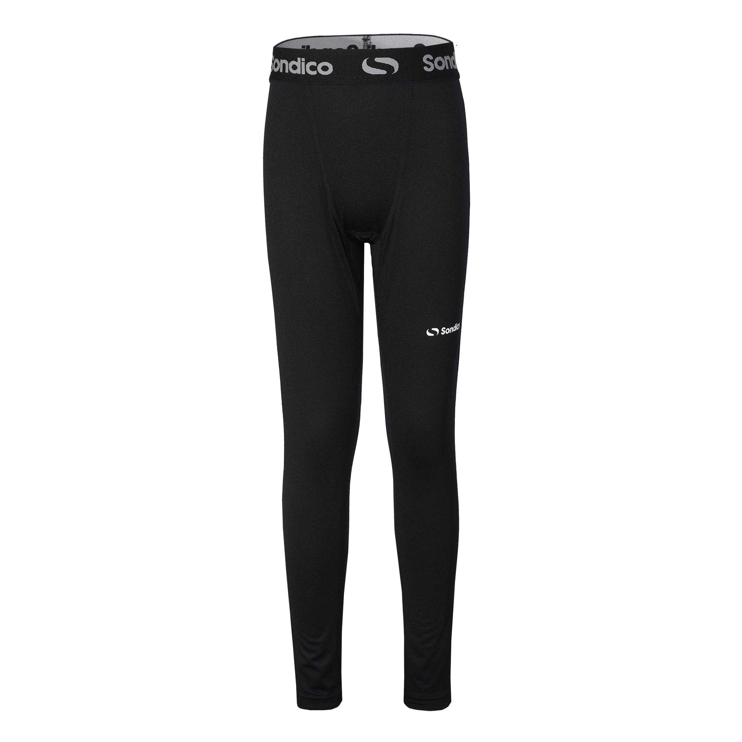 Sondico Boys Core Baselayer Tights Juniors - Black - 11-12 Years