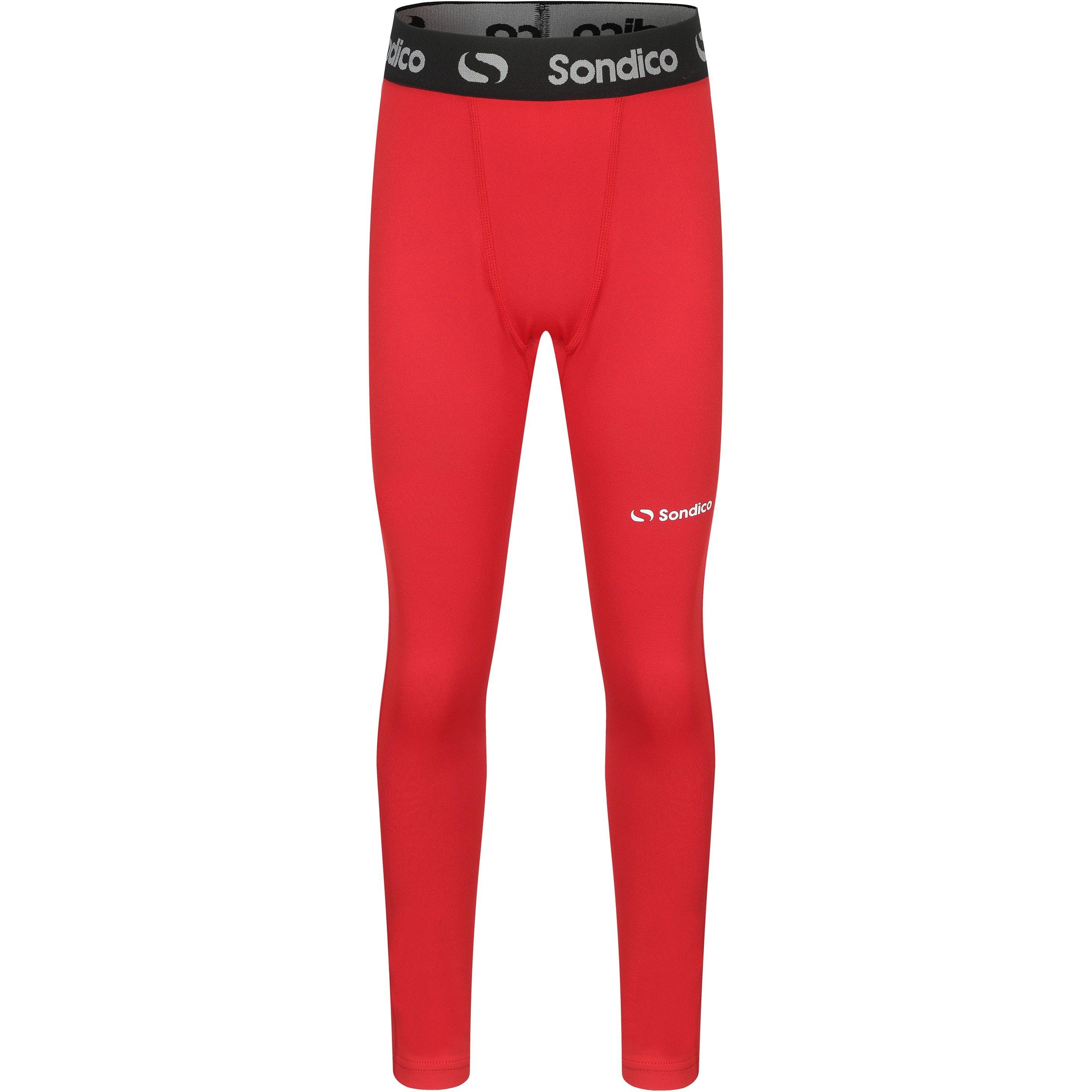 Sondico Boys Core Baselayer Tights Juniors - Red - 13 Years