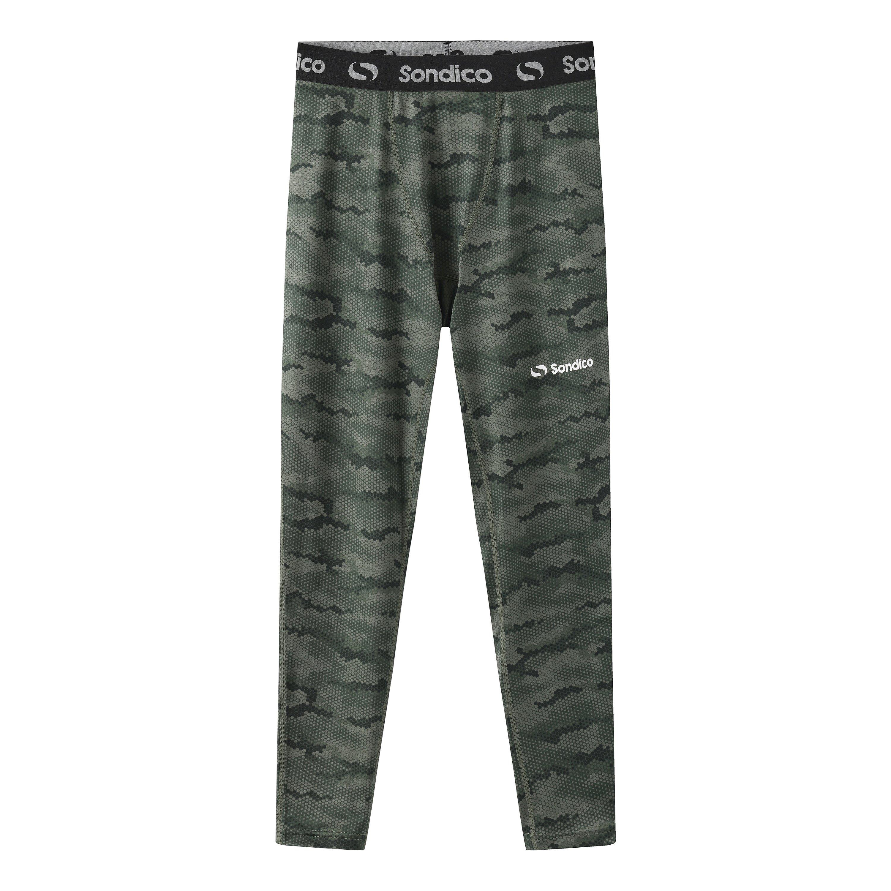 Sondico Boys Core Baselayer Tights Juniors - Camo Print - 13 Years