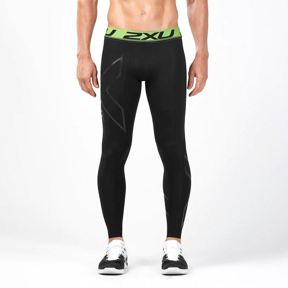 Black/Nero - 2XU - Refresh Recovery Compression Mens Base Layer Tights - 1