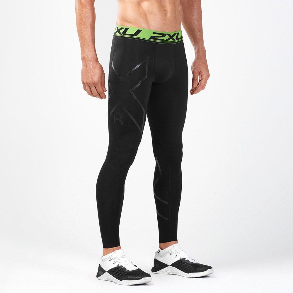 Black/Nero - 2XU - Refresh Recovery Compression Mens Base Layer Tights - 3