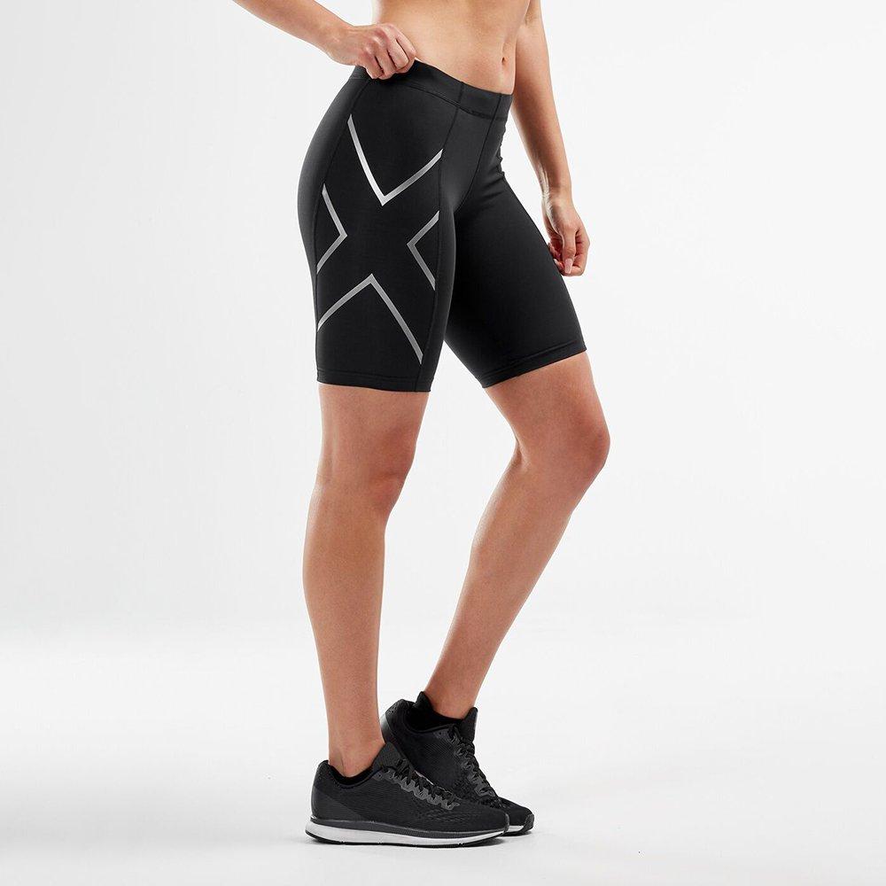 Black/Silver - 2XU - Core Compression Shorts - 4