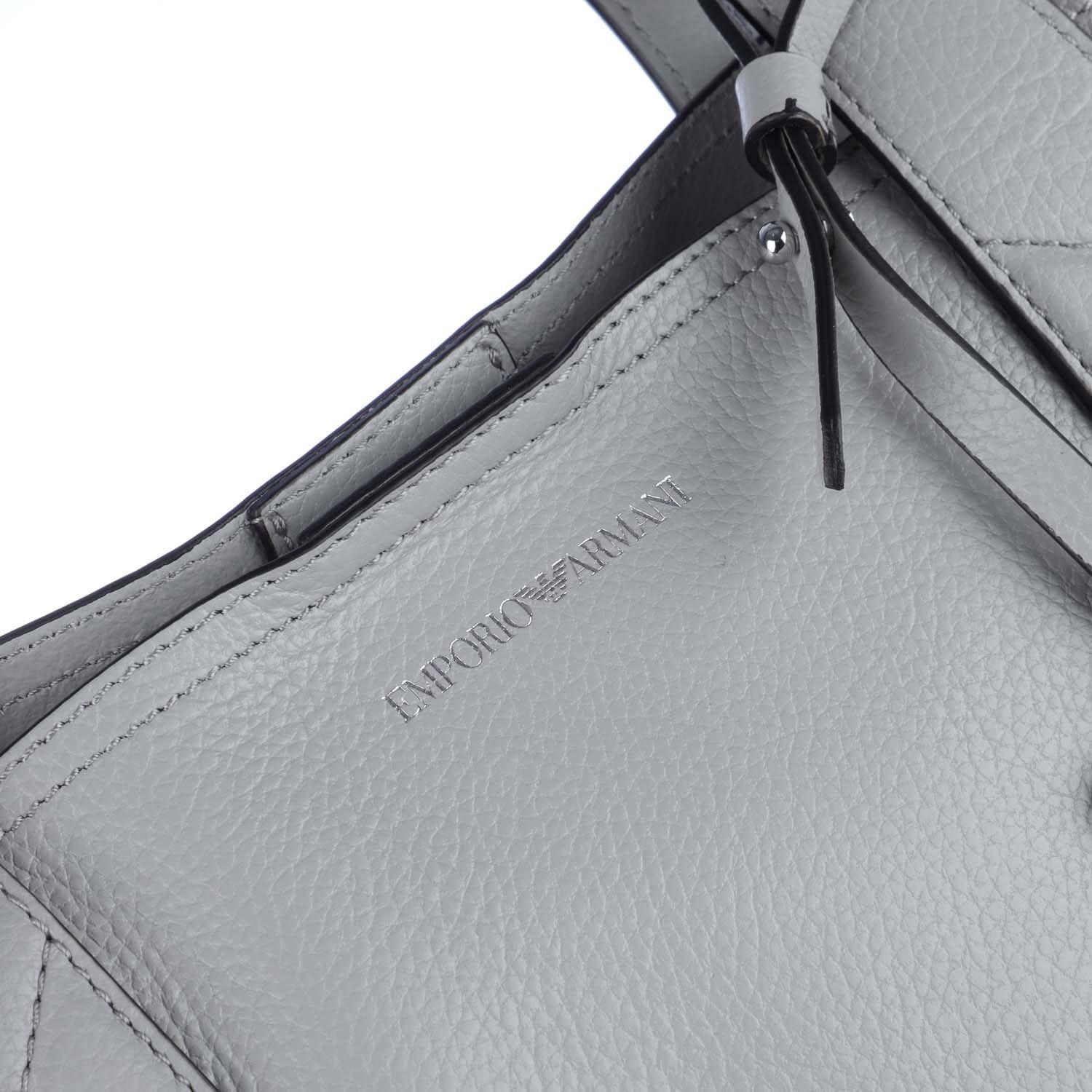 Multi Colour - Emporio Armani - Leather Shopper Bag - 4