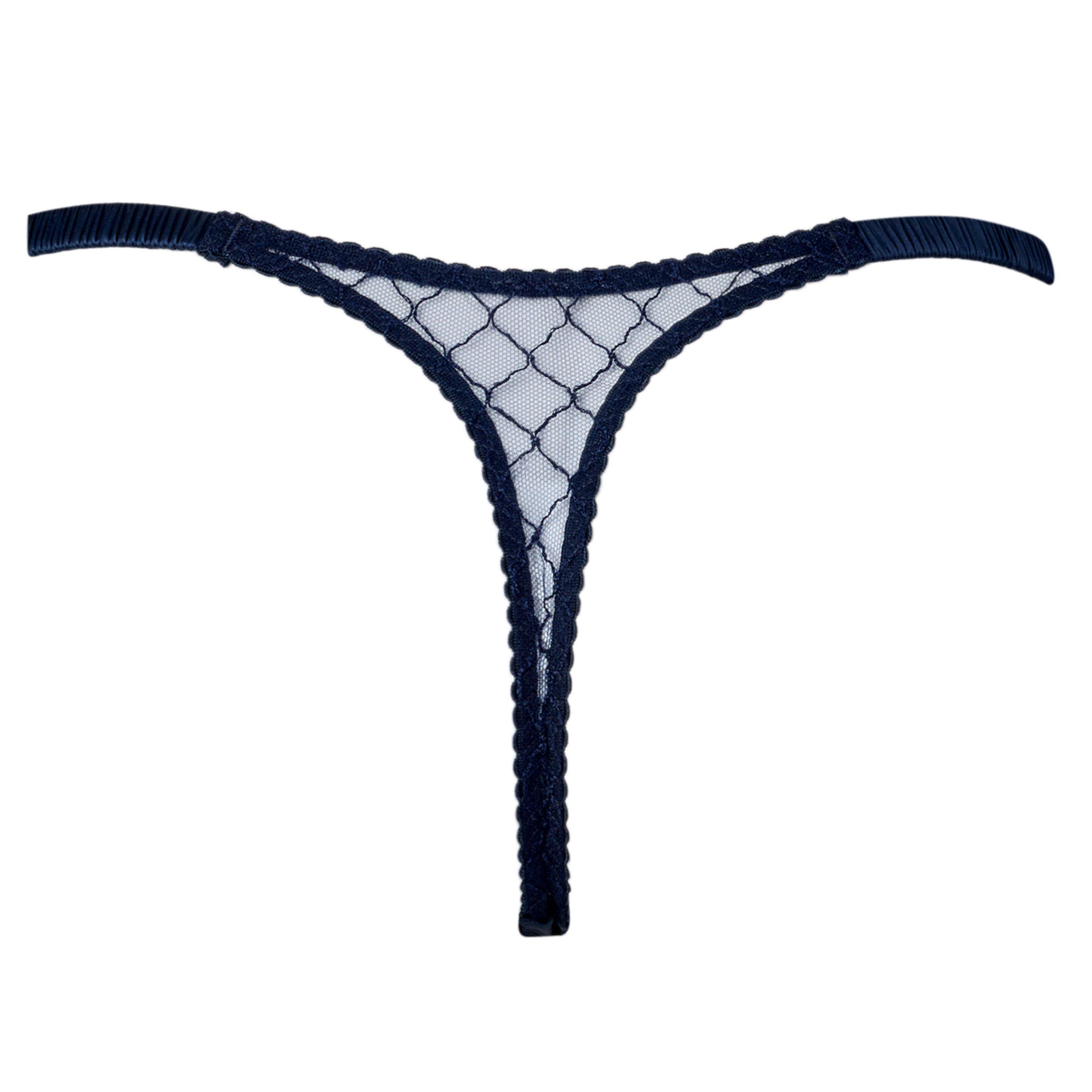 DARK BLUE - Fleur of England - T BEA STRAP THONG - 2