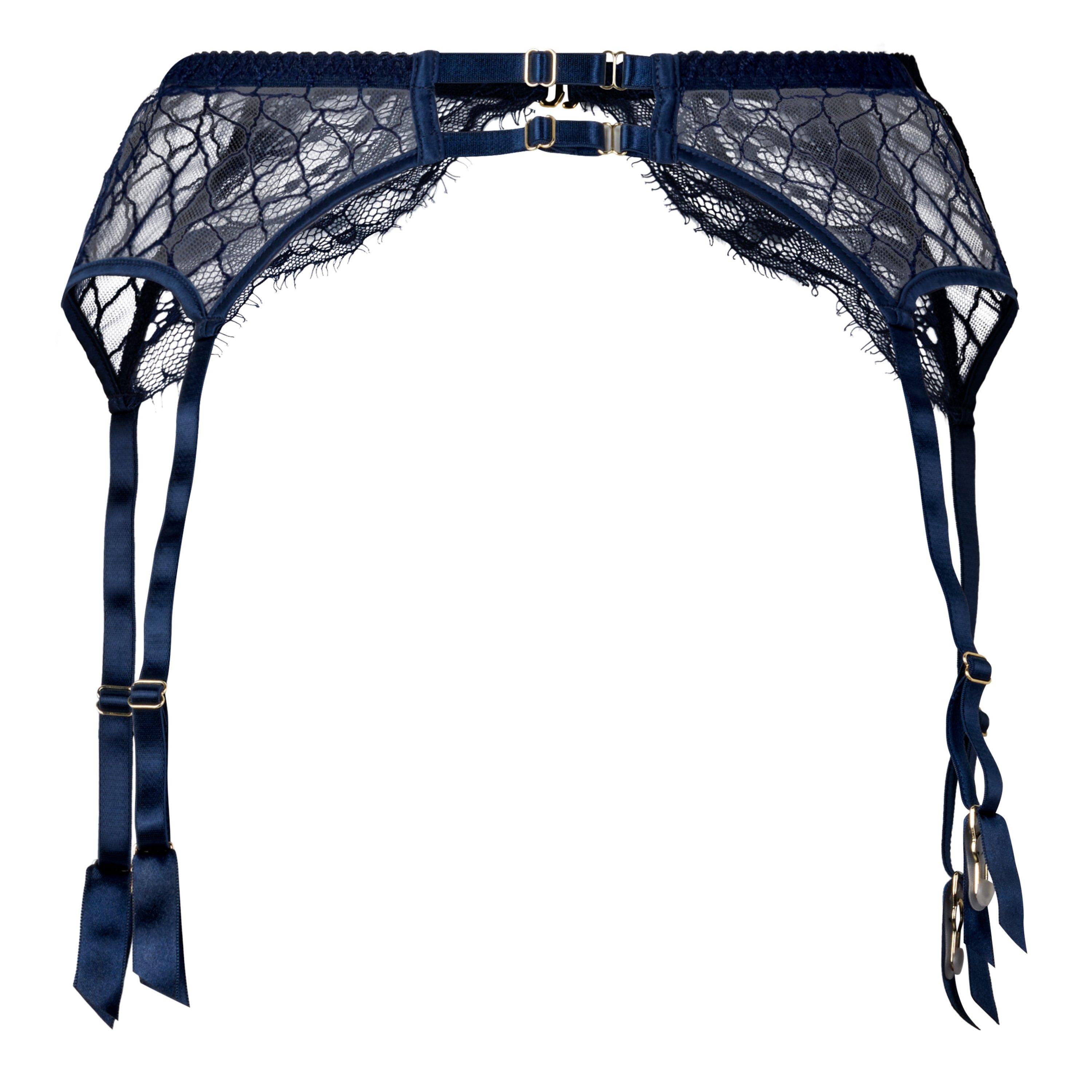 DARK BLUE - Fleur of England - S BEA SUSPENDER BELT - 2