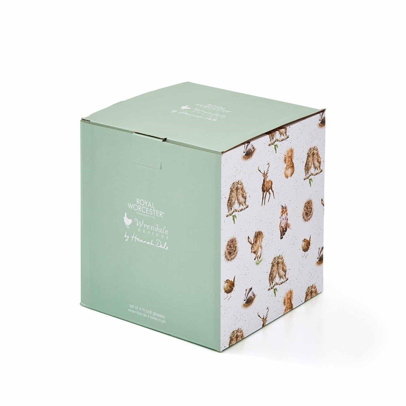 Multi - Royal Worcester Wrendale - Wrendale Designs Set of 4 Highball Glasses - 7