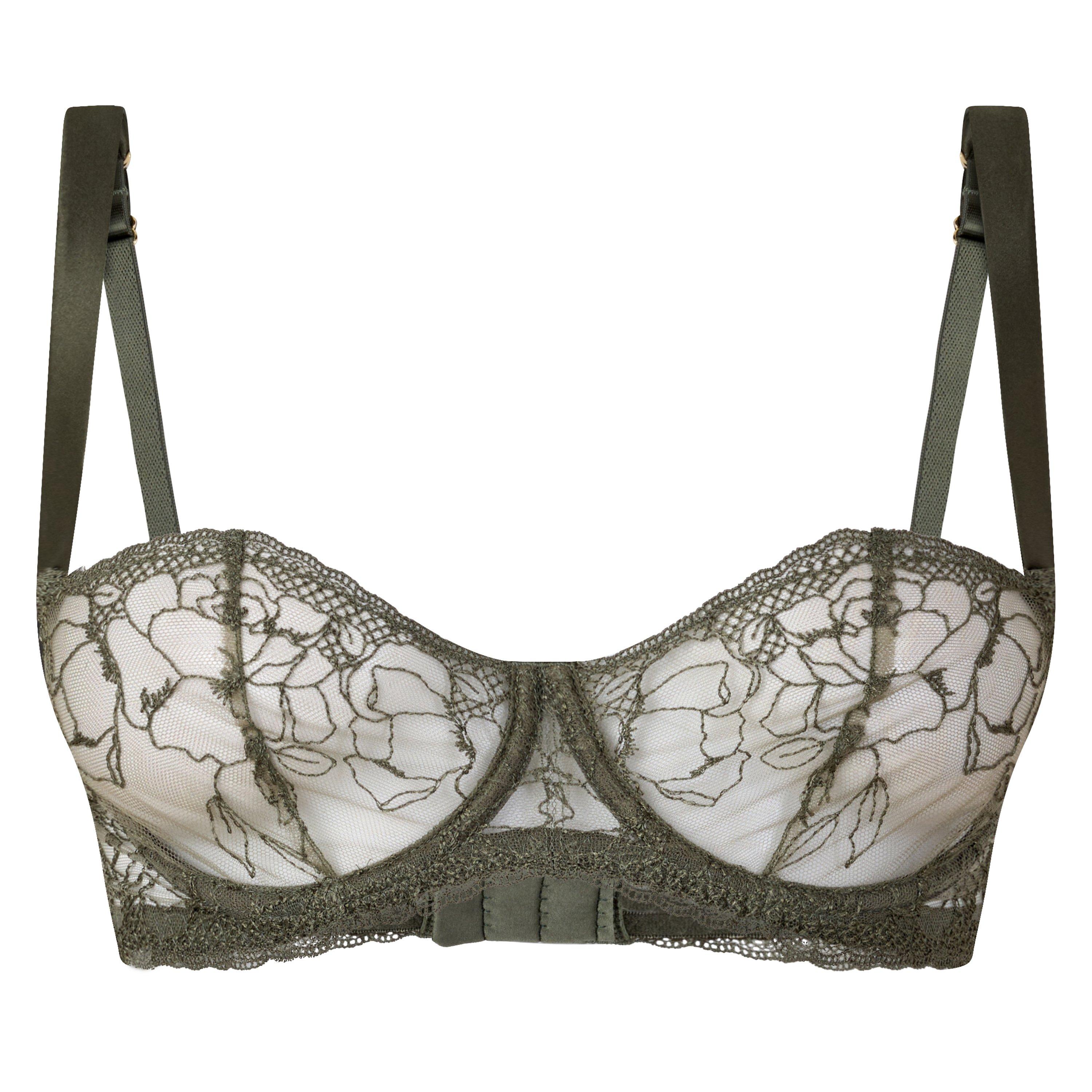 KHAKI - Fleur of England - UW IONA BALCONY BRA - 1