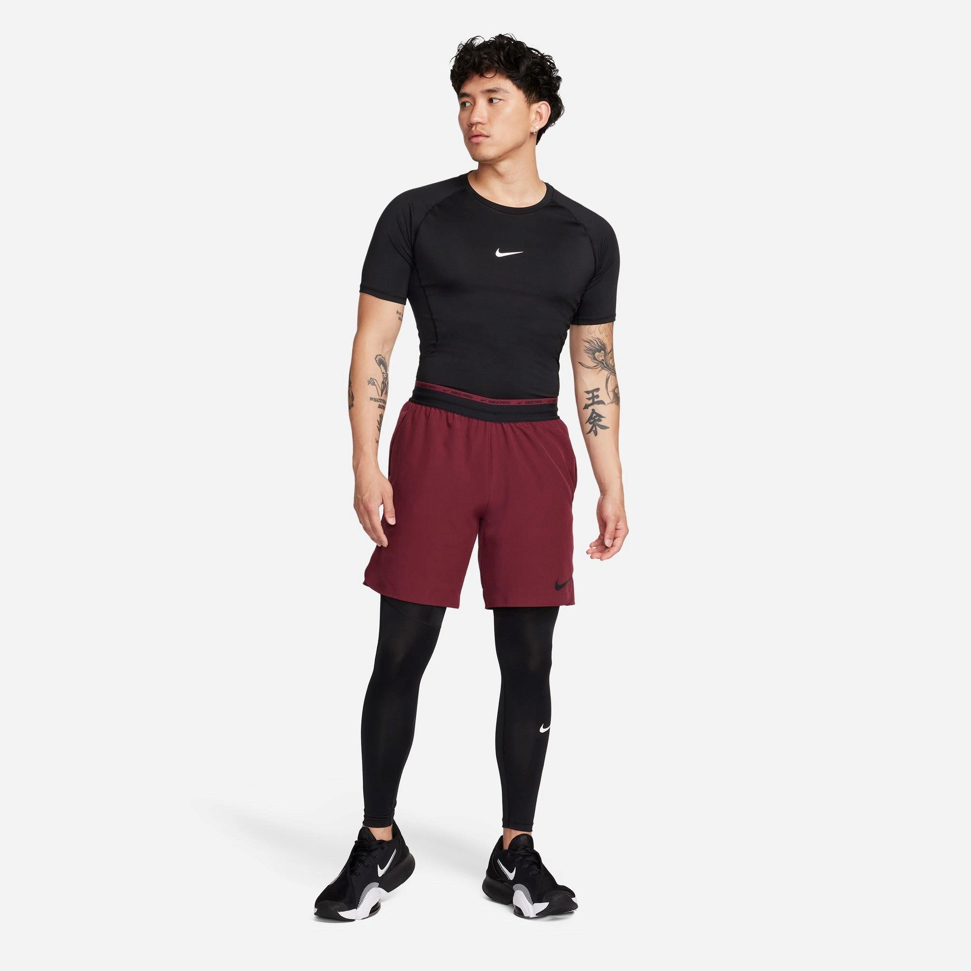 Black/White - Nike - Training Dri-FIT Compression Tights Mens - 7