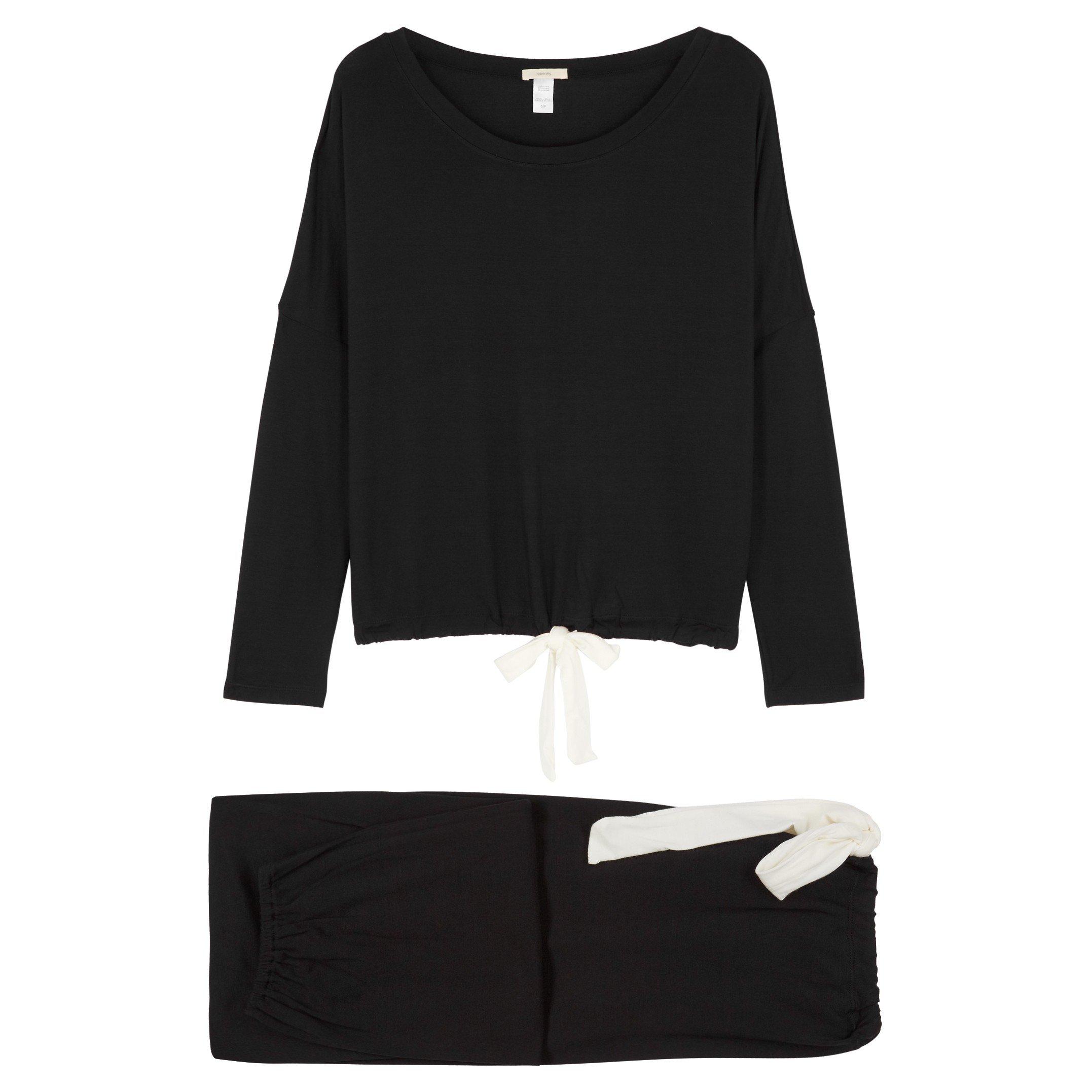 BLACK - Eberjey - PJ LS GISELE SLOUCHY SET - 1