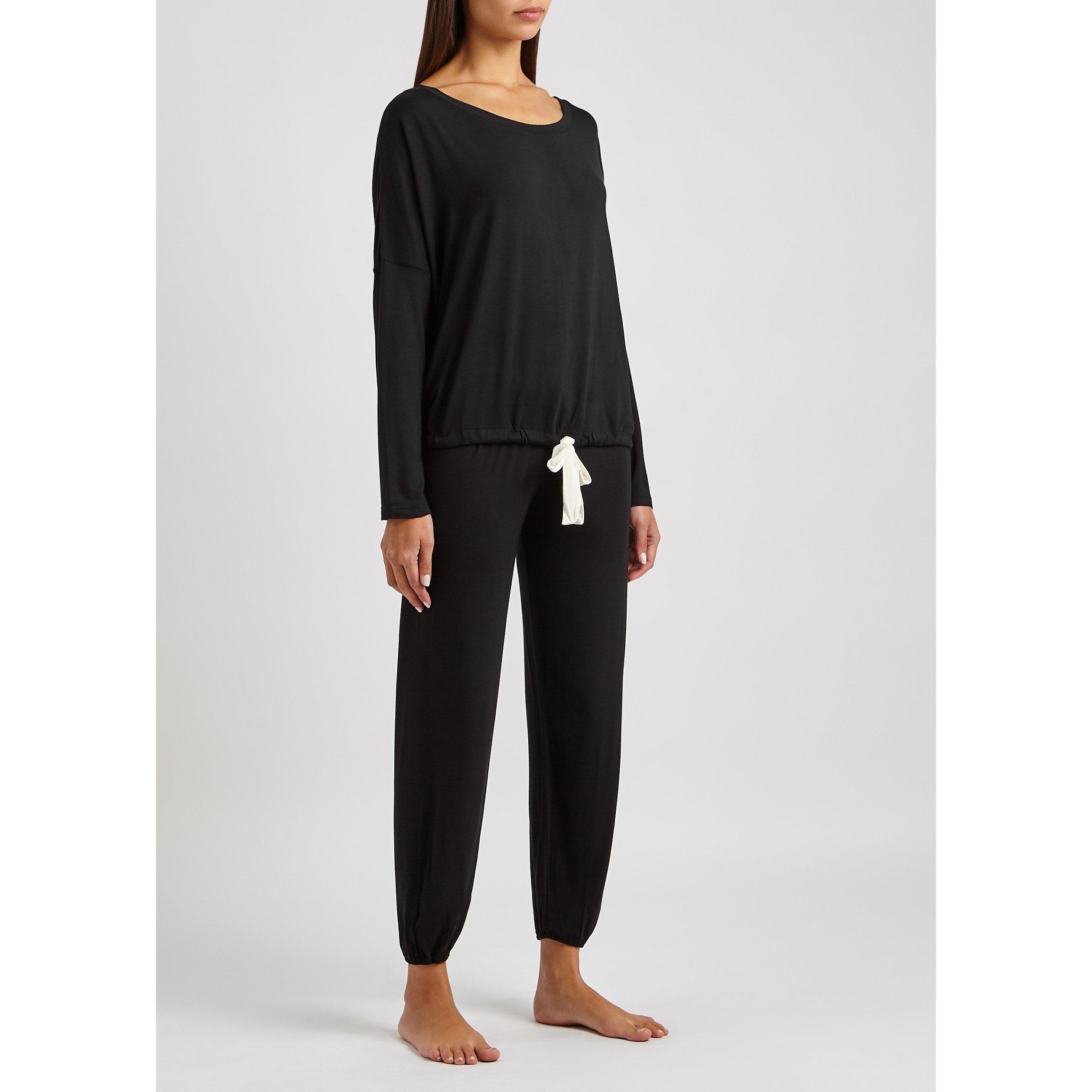 BLACK - Eberjey - PJ LS GISELE SLOUCHY SET - 5