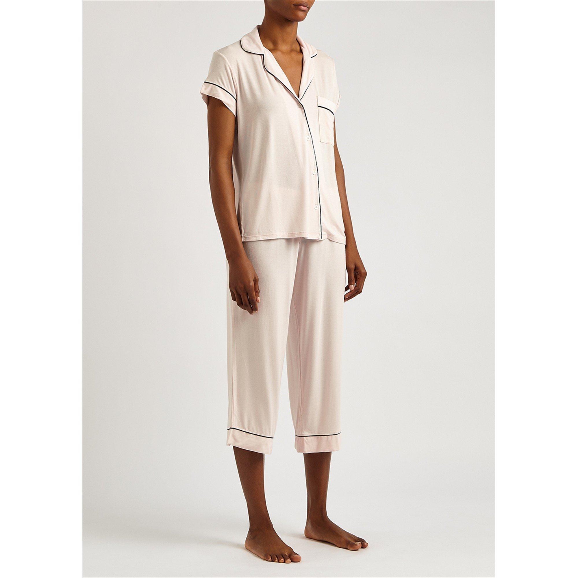 LIGHT PINK - Eberjey - PJ SS GISELE CROPPED PJ SET - 5
