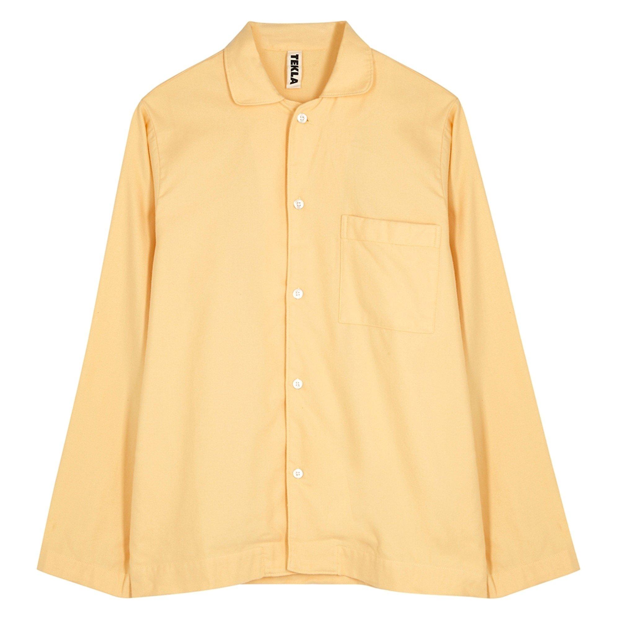 YELLOW - Tekla - T LS FLANNEL UNISEX PJ TOP - 1