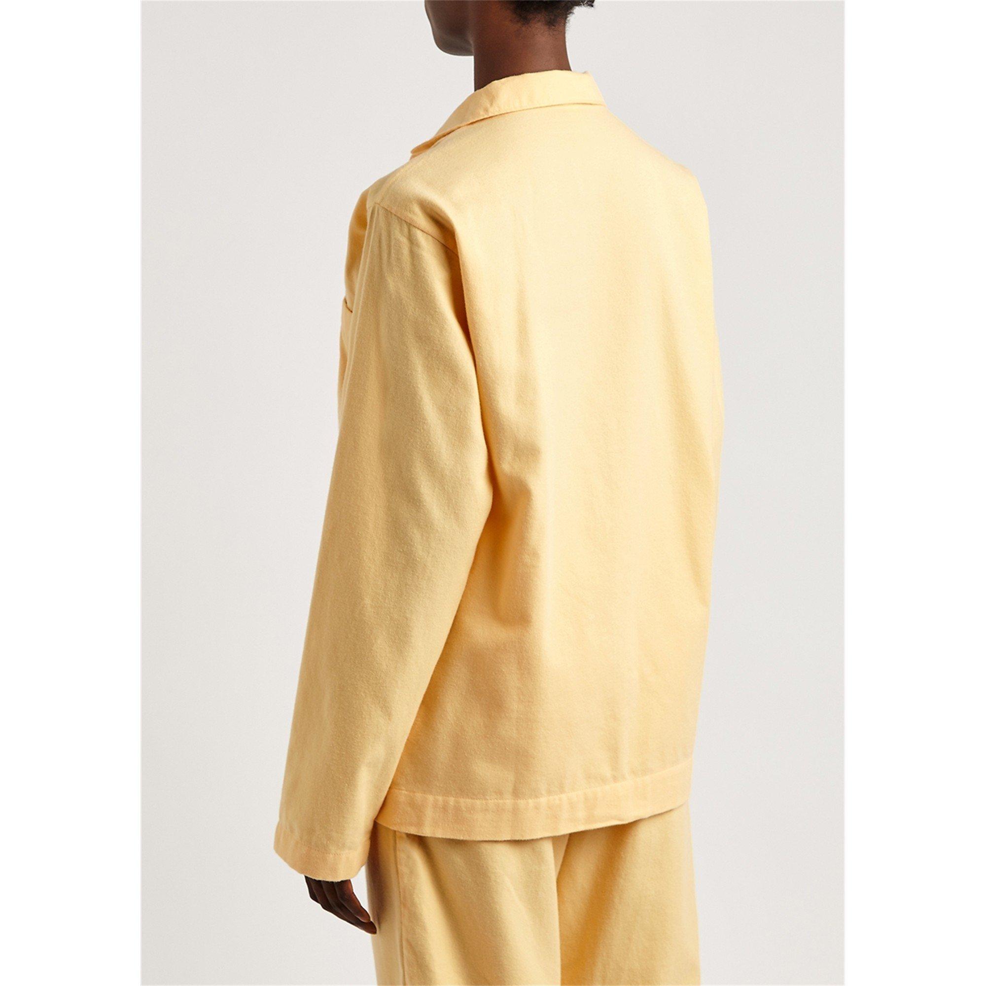 YELLOW - Tekla - T LS FLANNEL UNISEX PJ TOP - 3