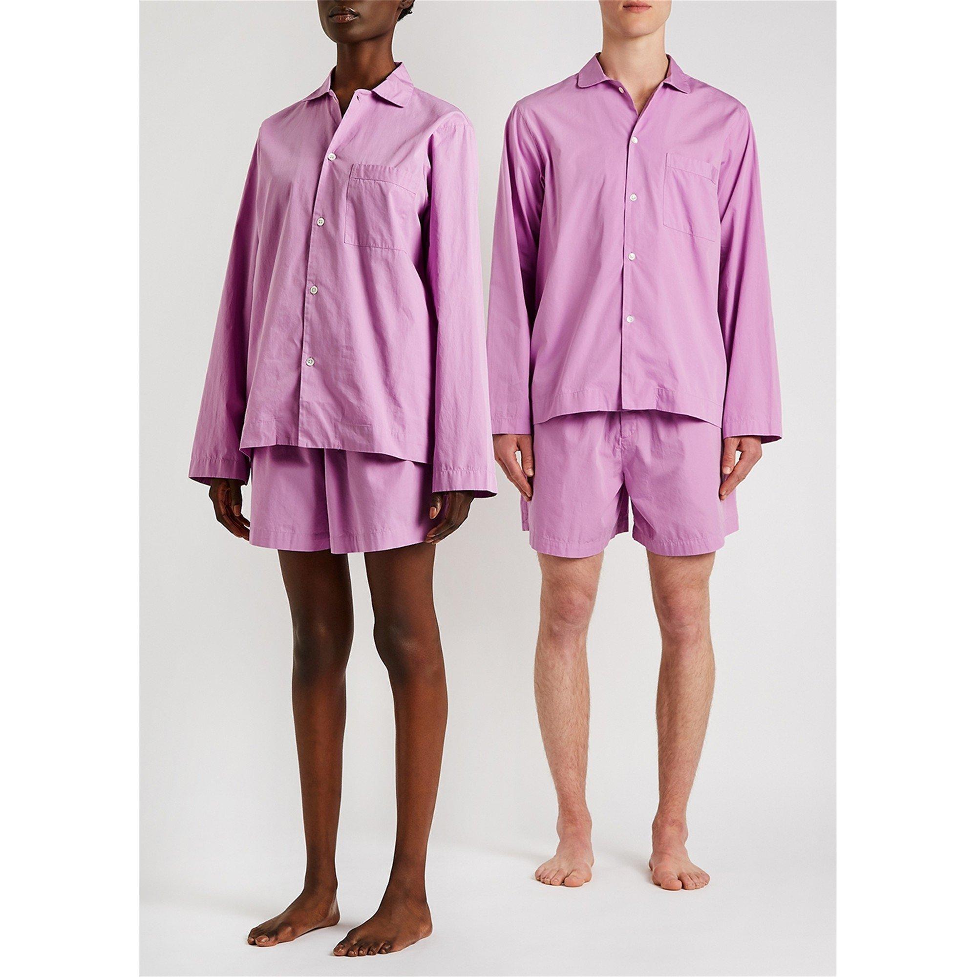 PINK - Tekla - Unisex Cotton Relaxed-Fit Pyjama Long-Sleeve Top - 5