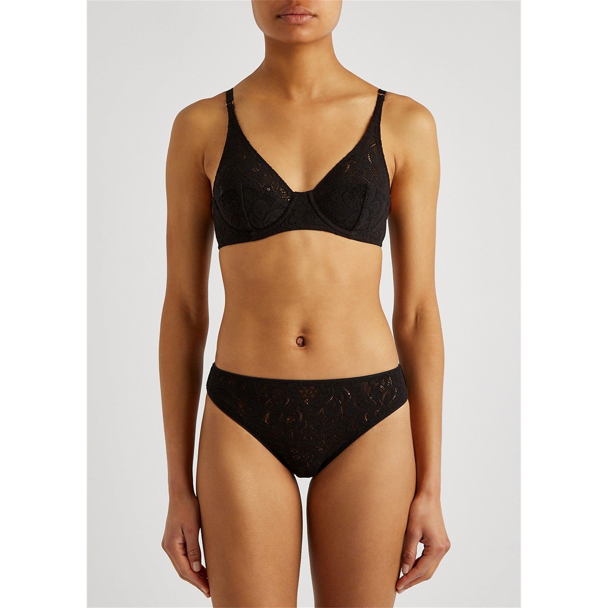 BLACK - Araks - Women's Waverly Lace Underwire Demi Bra - 2