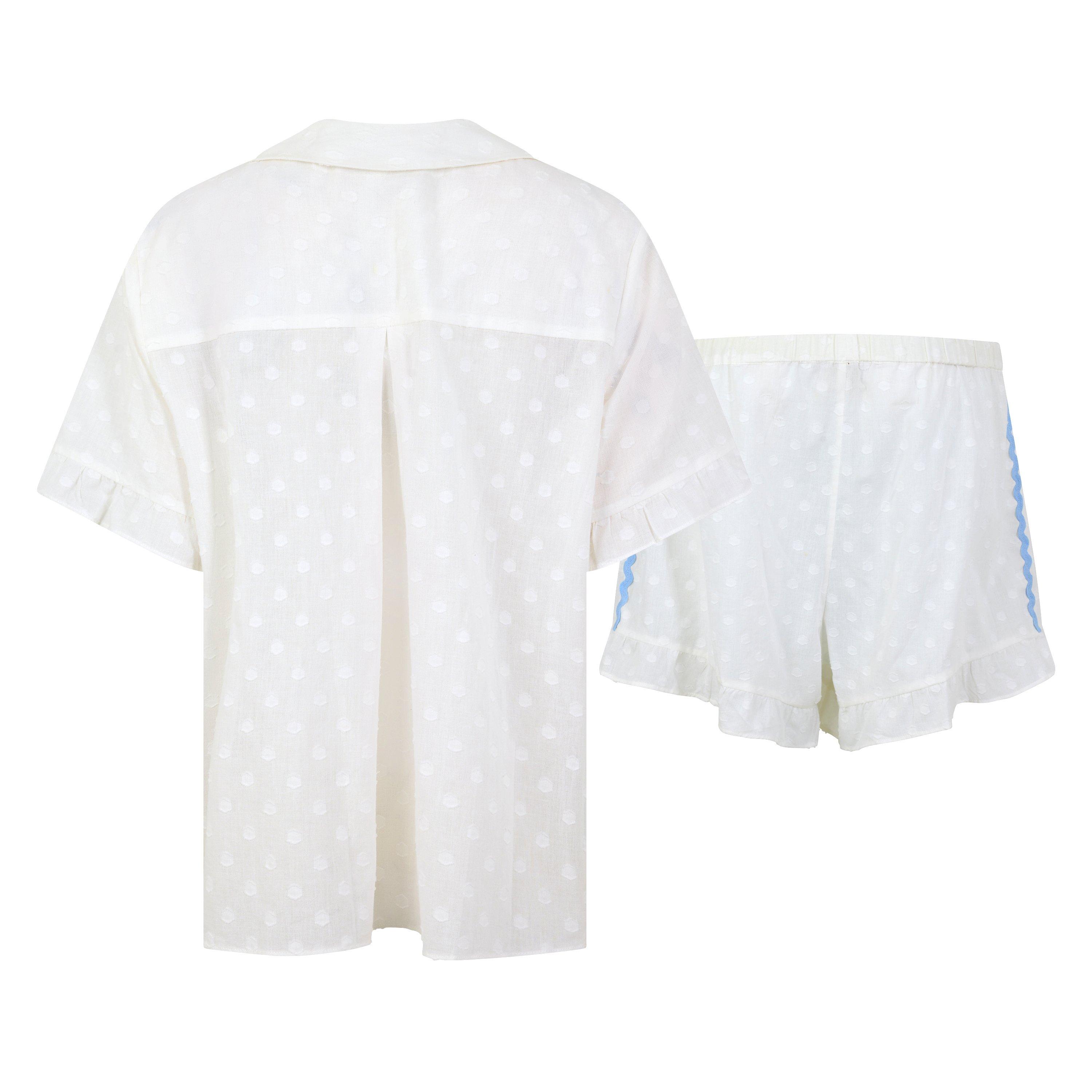 WHITE - YOLKE - SS COTTON JACQUARD THEBE - 2