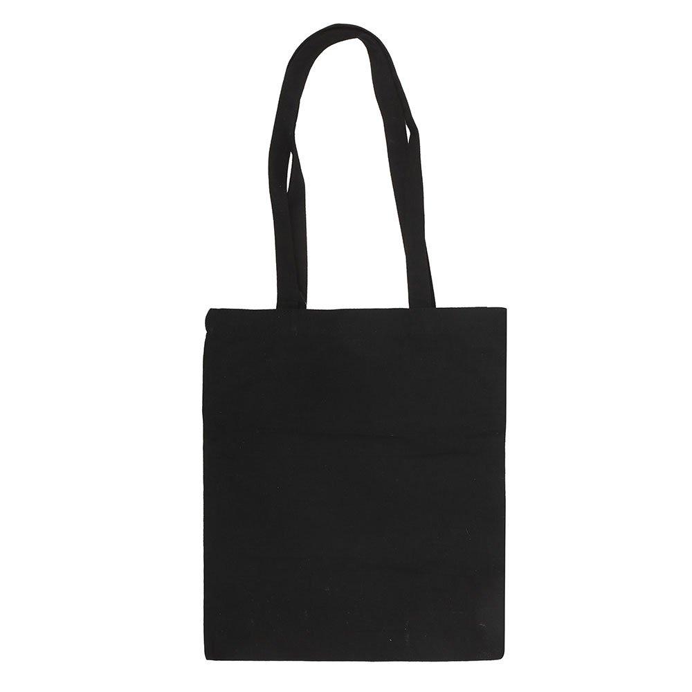 Black - Something Different - Checkerboard Print Polycotton Tote Bag with Enamel - 5