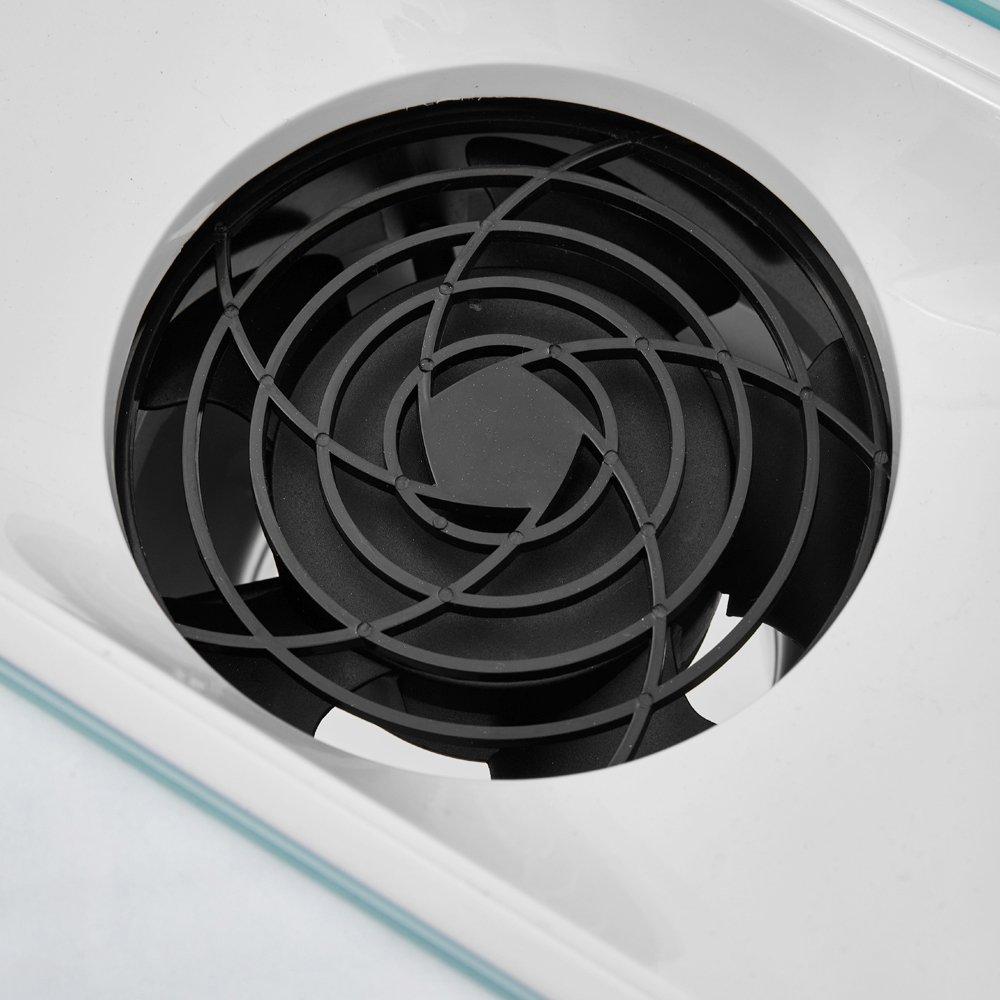 White - SHEONLY - Mobile Manicure Table with Wheels & Dust Collector - 7