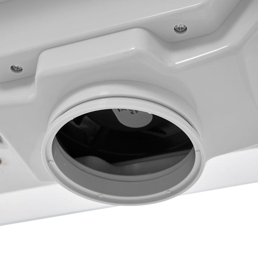 White - SHEONLY - Mobile Manicure Table with Wheels & Dust Collector - 8