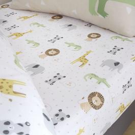 Catherine Lansfield Roarsome Animals Fitted Sheet