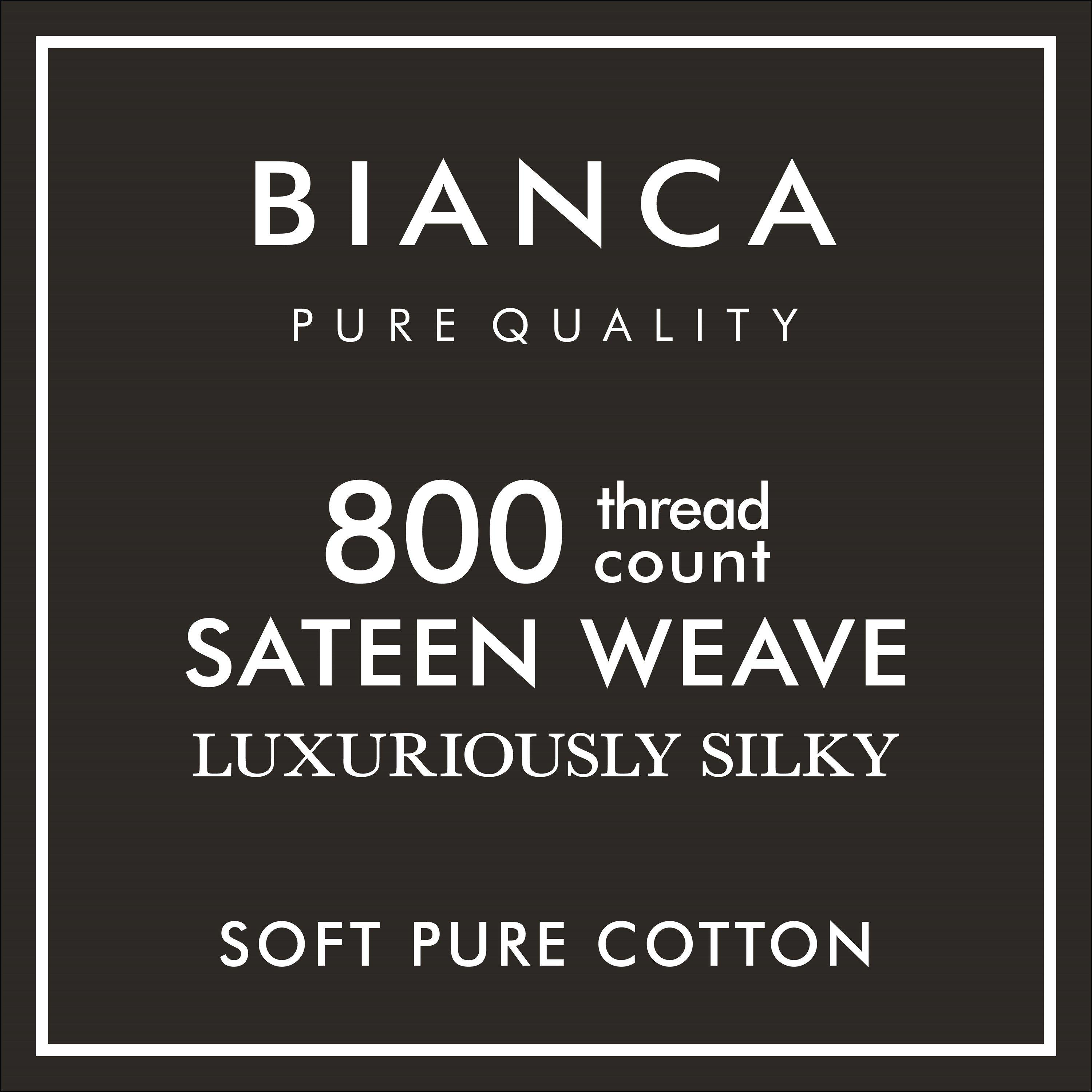 White - Bianca - Luxury 800 Thread Count Cotton Sateen Fitted Sheet - 3
