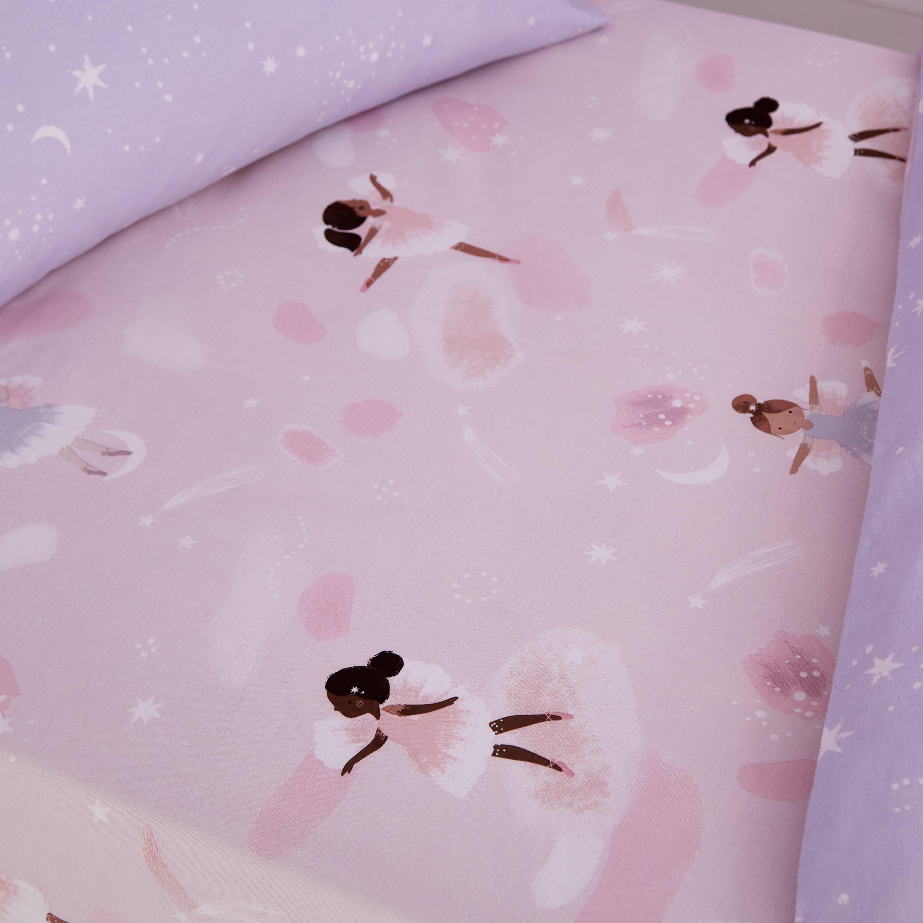 Pink - Catherine Lansfield - Dancing Fairies Fitted Sheet - 1