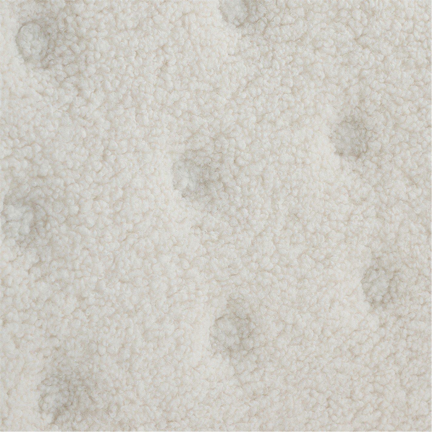 White - Kabinet UK - Sherpa Armchair and Footstool Set - 5