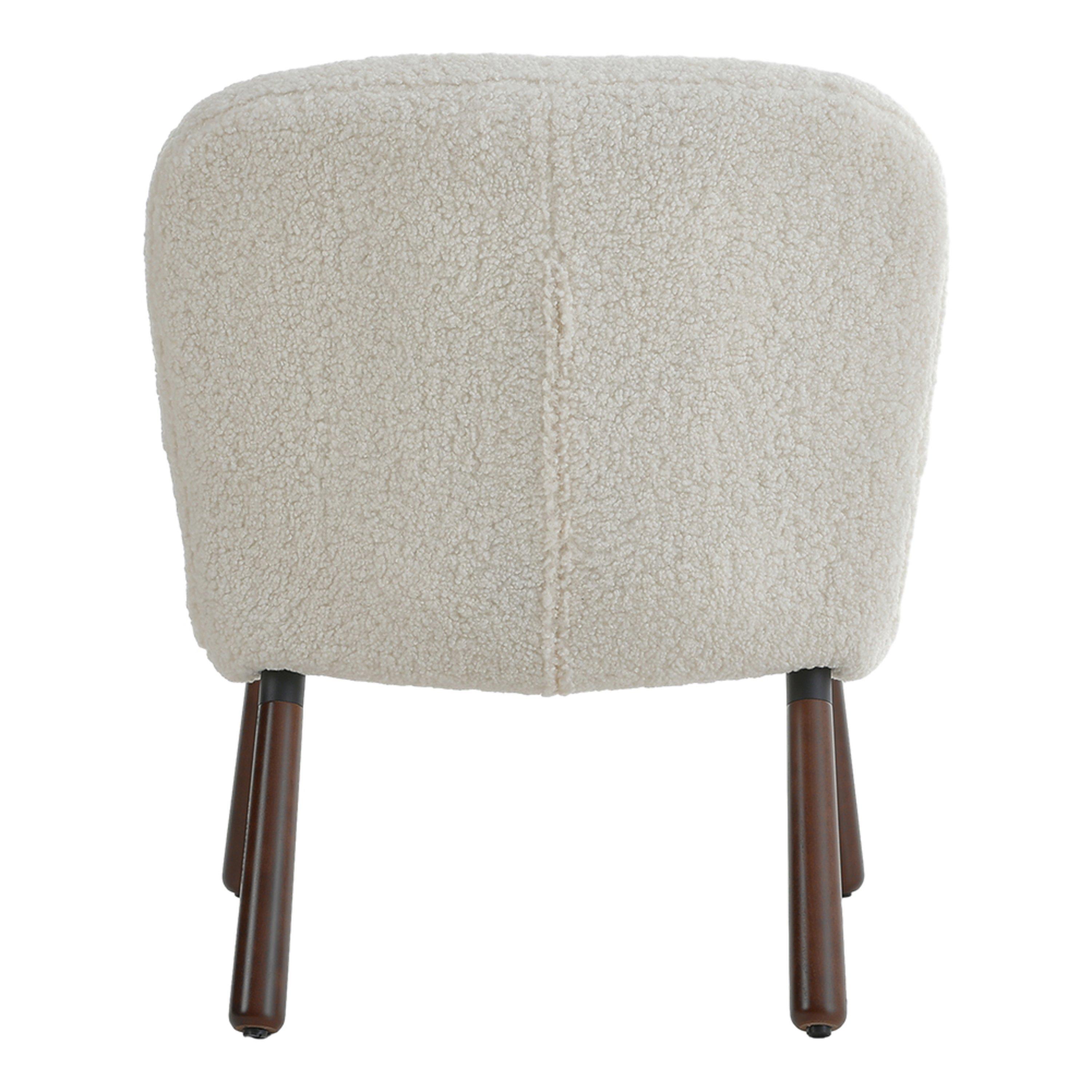 White - Kabinet UK - Sherpa Armchair and Footstool Set - 8