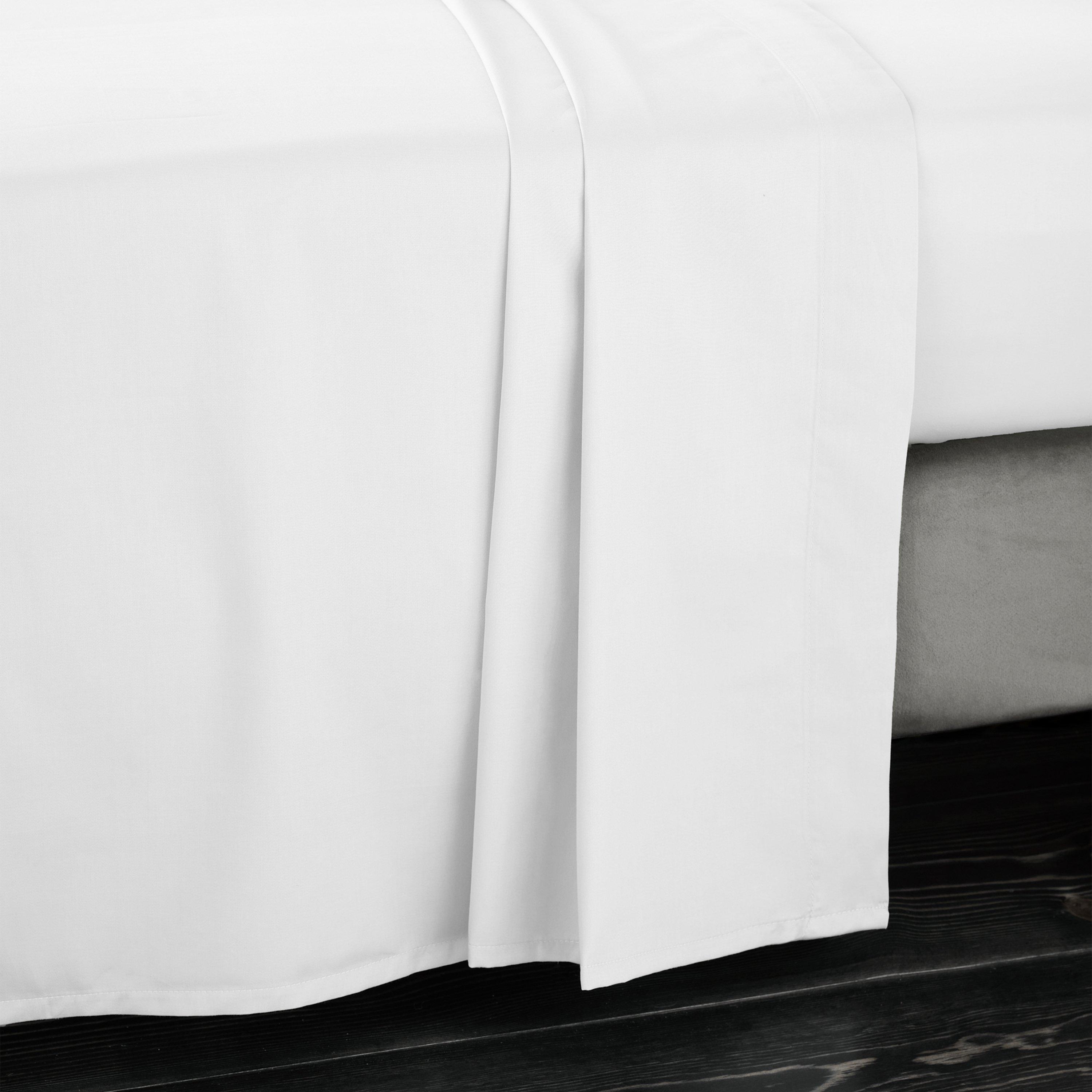 Bianca 400 Thread Count Cotton Sateen Flat Sheet - Double - Image 6