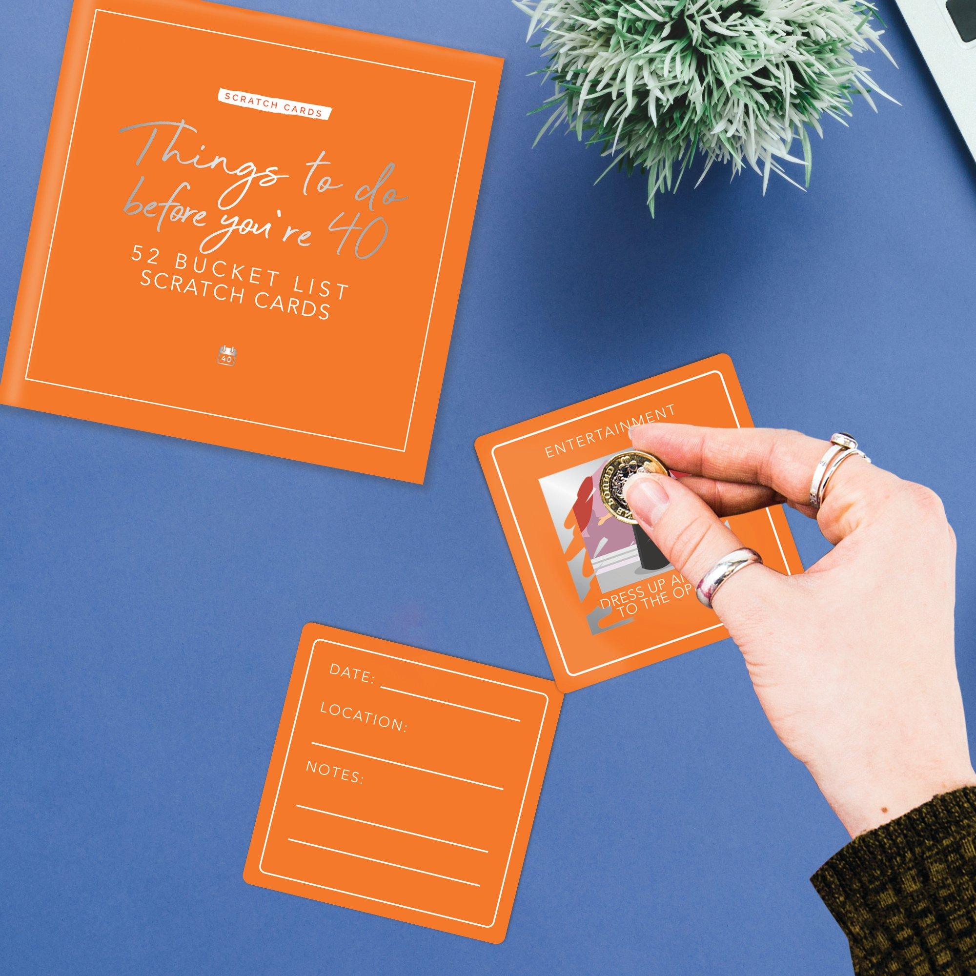 Orange - Gift Republic - THINGS TO DO BEFORE YOURE 40 BUCKET LIST SCRATCH - 2