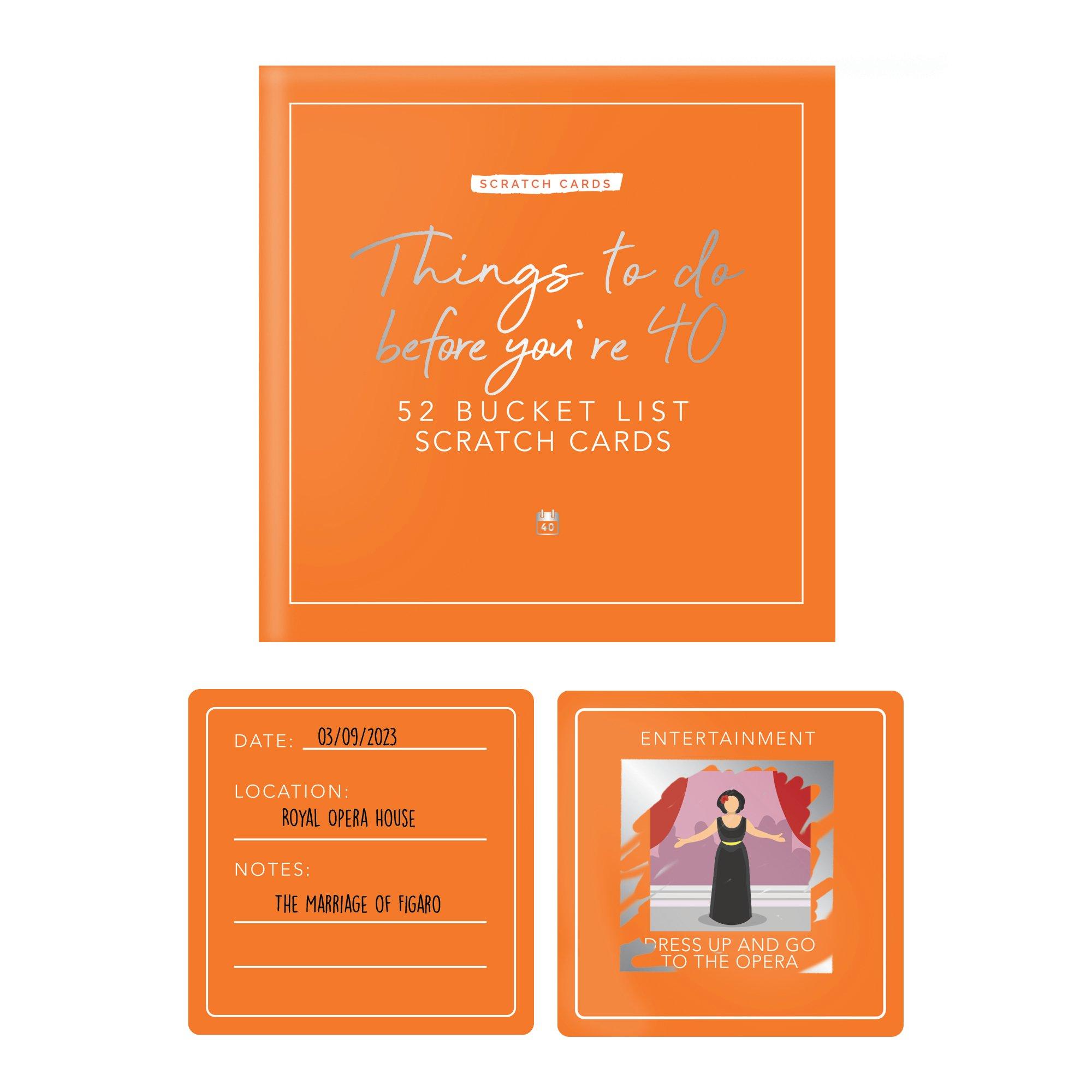 Orange - Gift Republic - THINGS TO DO BEFORE YOURE 40 BUCKET LIST SCRATCH - 5