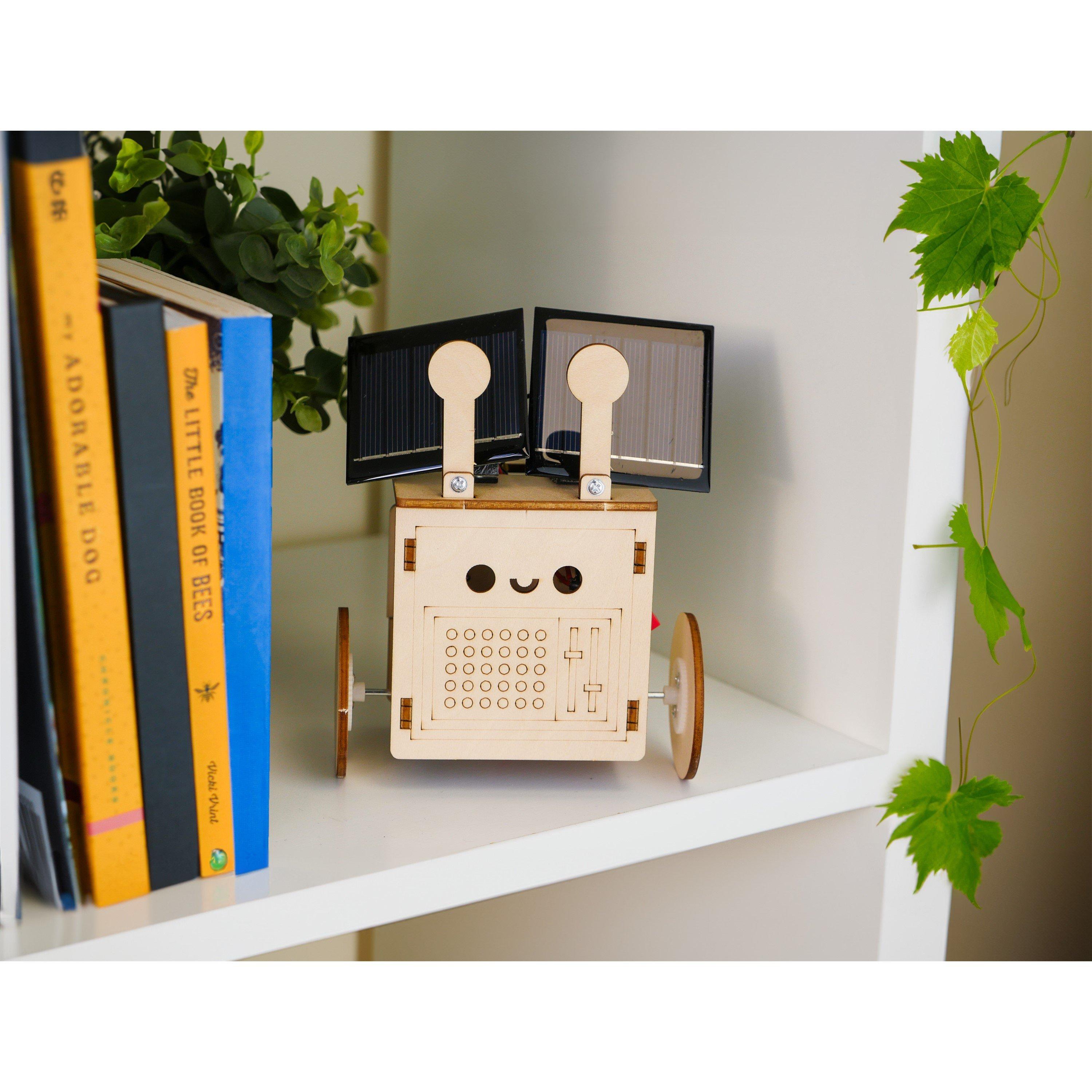 Brown - Gift Republic - Eco Bot Robot DIY STEM Kit - 4