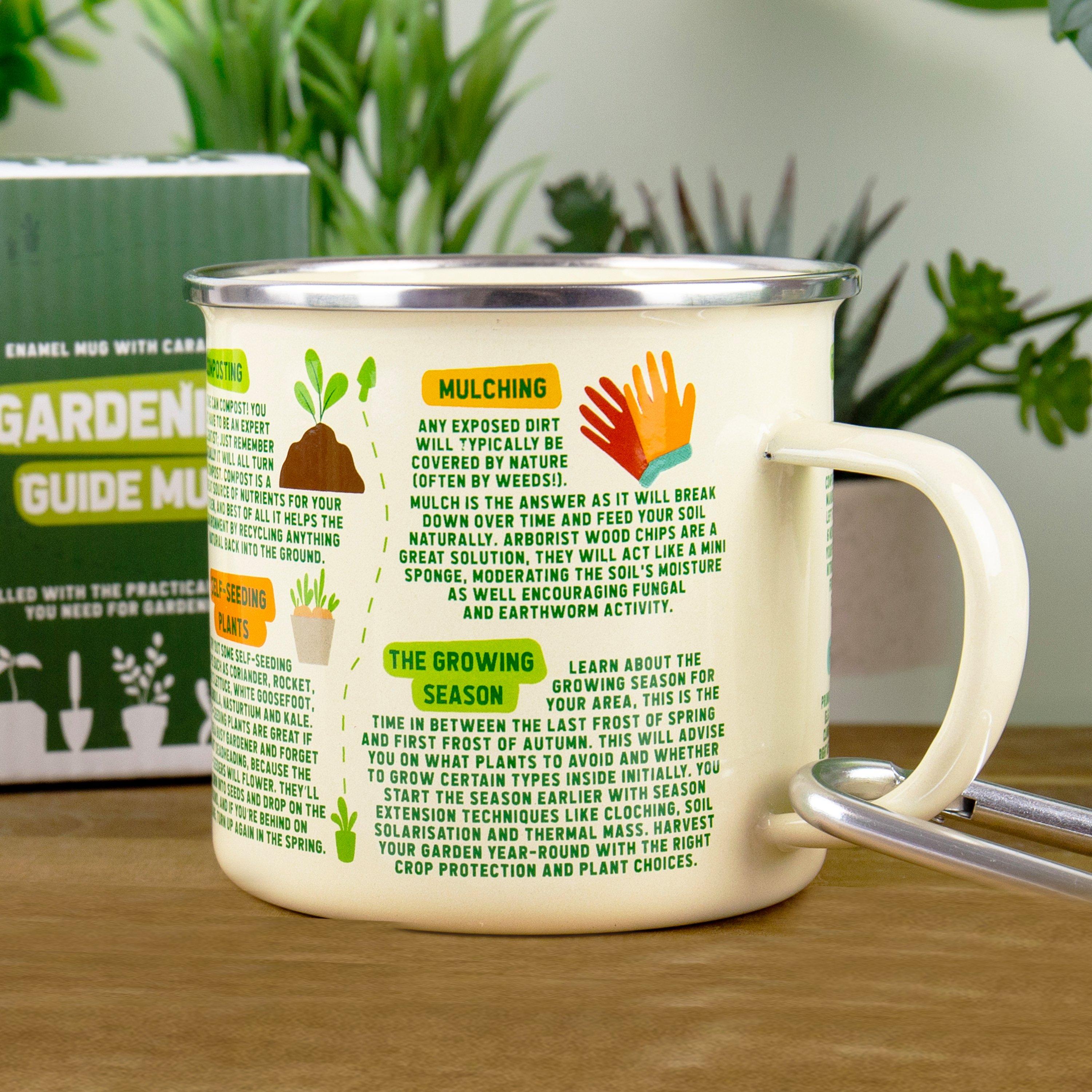 Gift Republic GARDENING GUIDE ENAMEL MUG