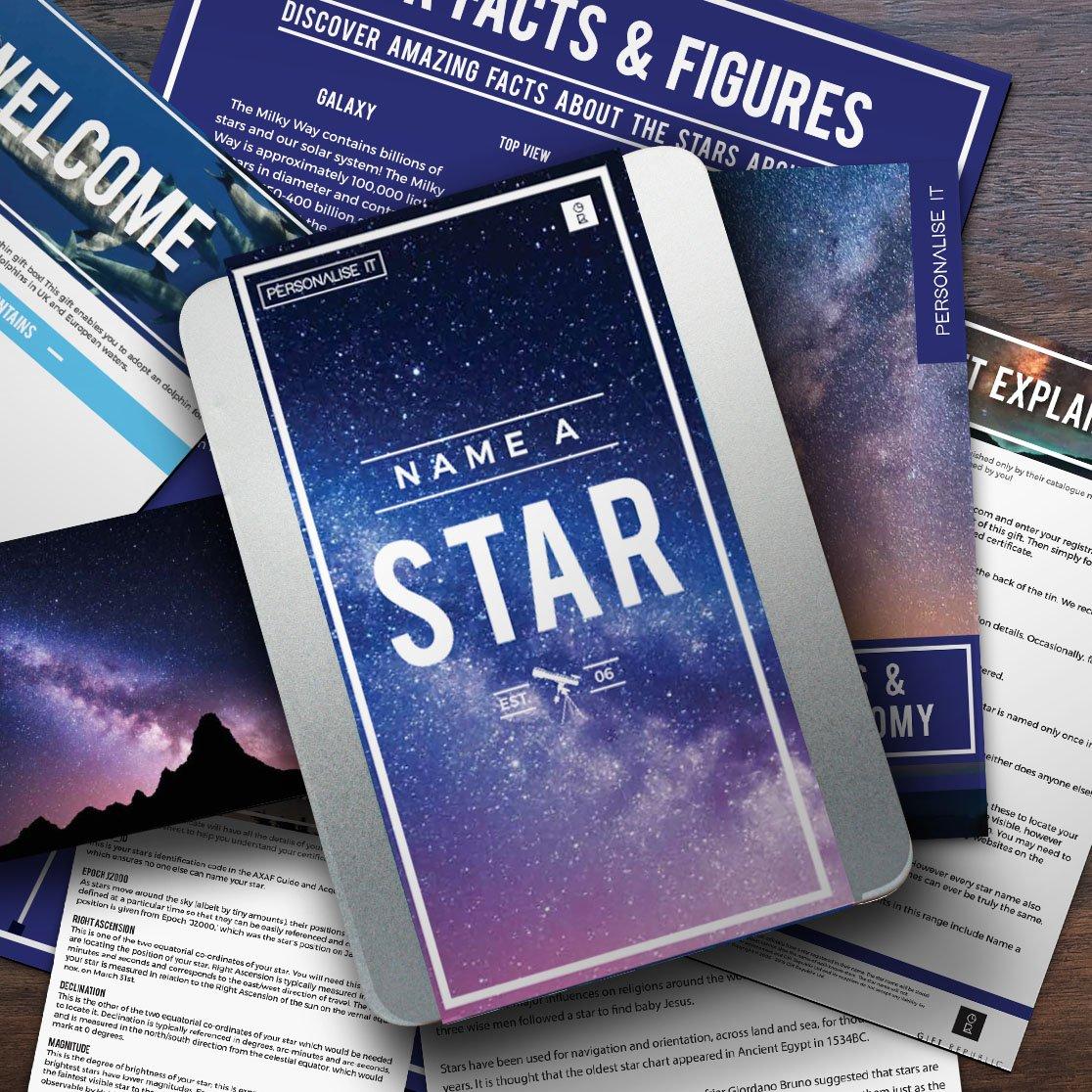 Blue - Gift Republic - Name a Star - Personalise It - 1