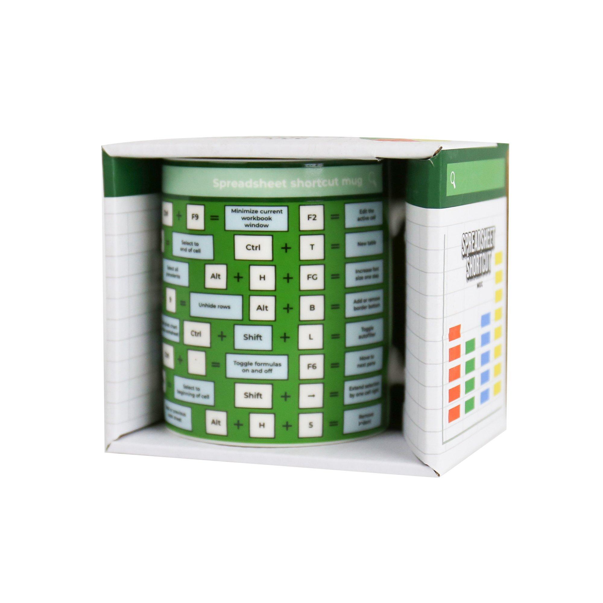 Green - Gift Republic - SPREADSHEET SHORTCUT MUG - 2