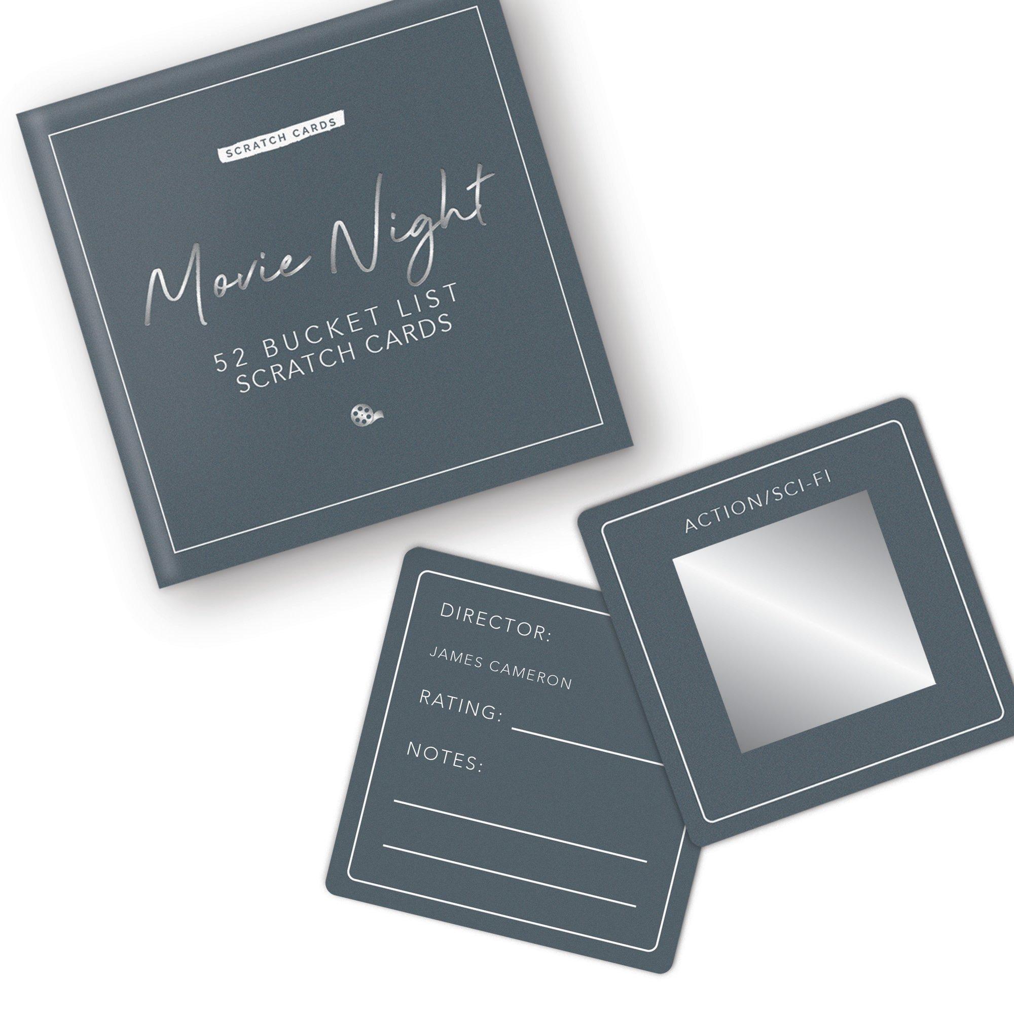 Black - Gift Republic - MOVIE NIGHT BUCKET LIST SCRATCH CARDS - 4