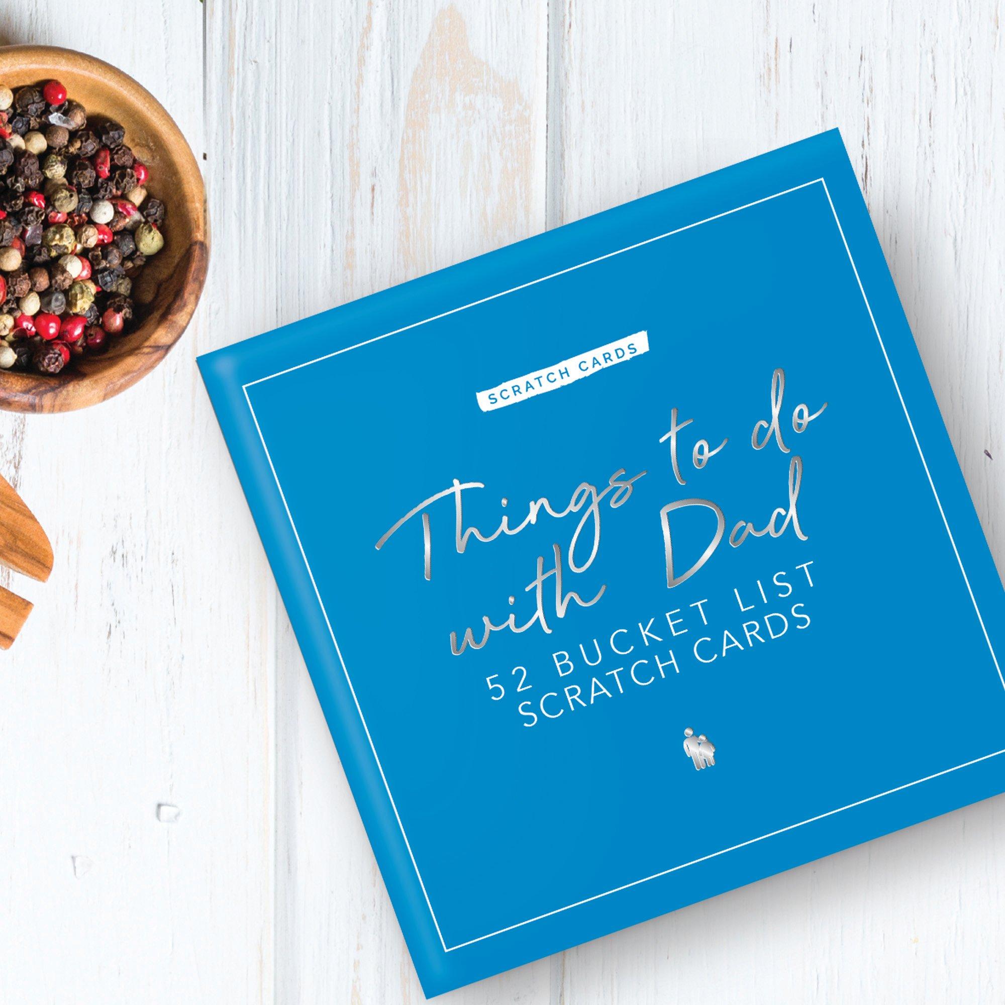 Gift Republic  Things To Do With Dad Bucket List Scratch Cards - Blue